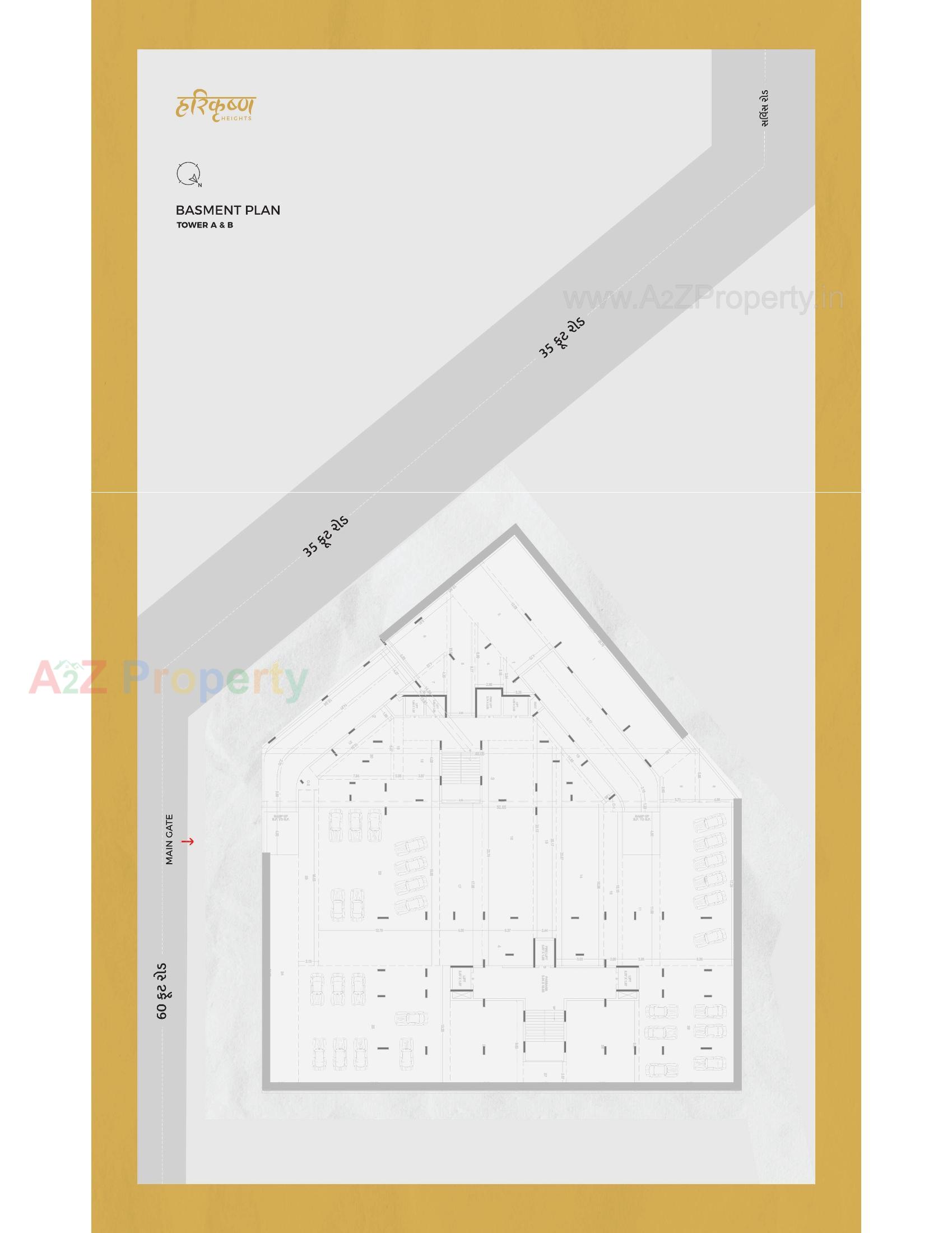 Layout of real estate project Harikrushna Heights located at Rajkot, Rajkot, Gujarat