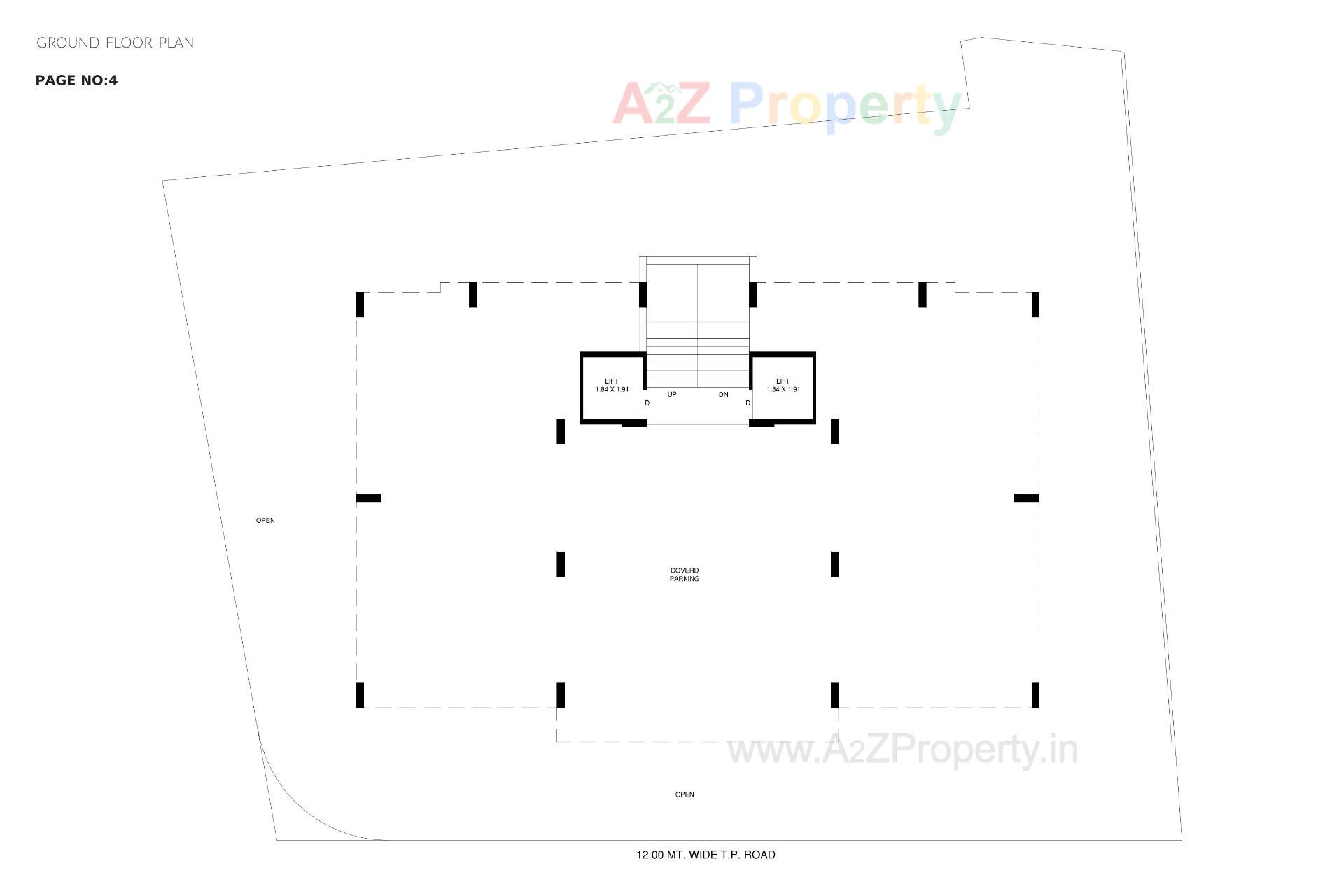 Layout of real estate project Hariva Gold located at Raiya, Rajkot, Gujarat