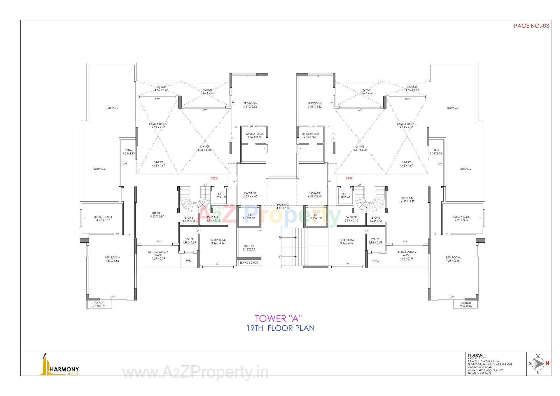 Layout of real estate project Harmony Hills located at Motamava, Rajkot, Gujarat