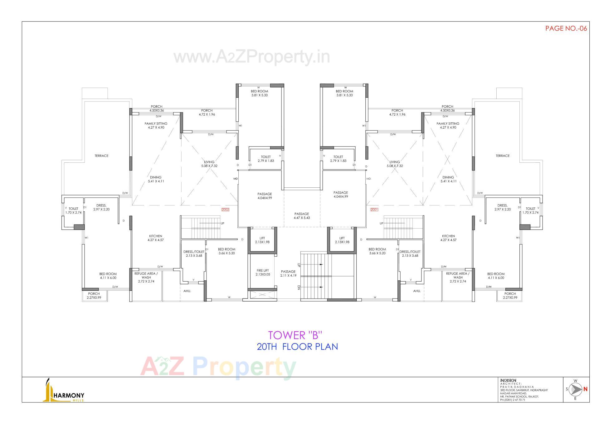 Layout of real estate project Harmony Hills located at Motamava, Rajkot, Gujarat