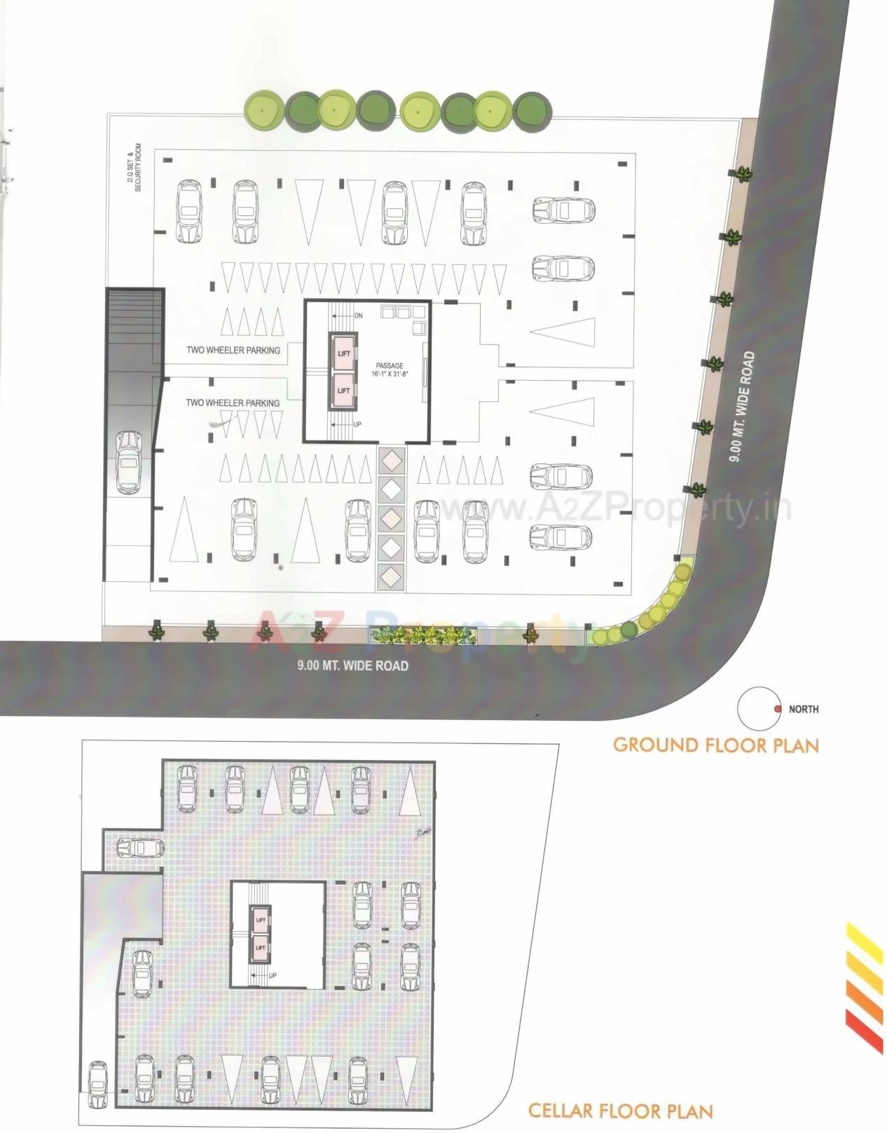Layout of real estate project Harmony Homes located at Nanamava, Rajkot, Gujarat