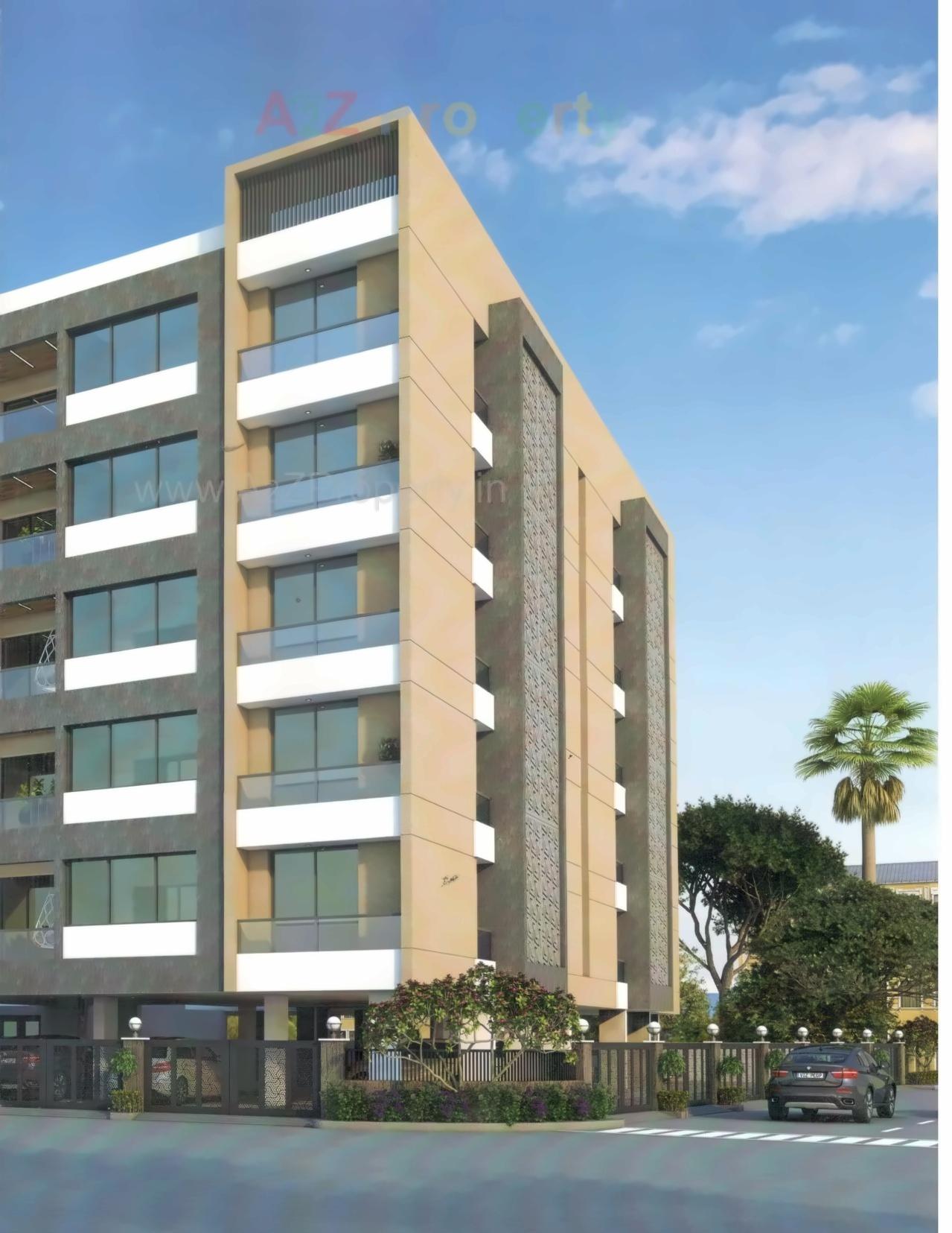 3D Elevation of real estate project Harmony Homes located at Nanamava, Rajkot, Gujarat