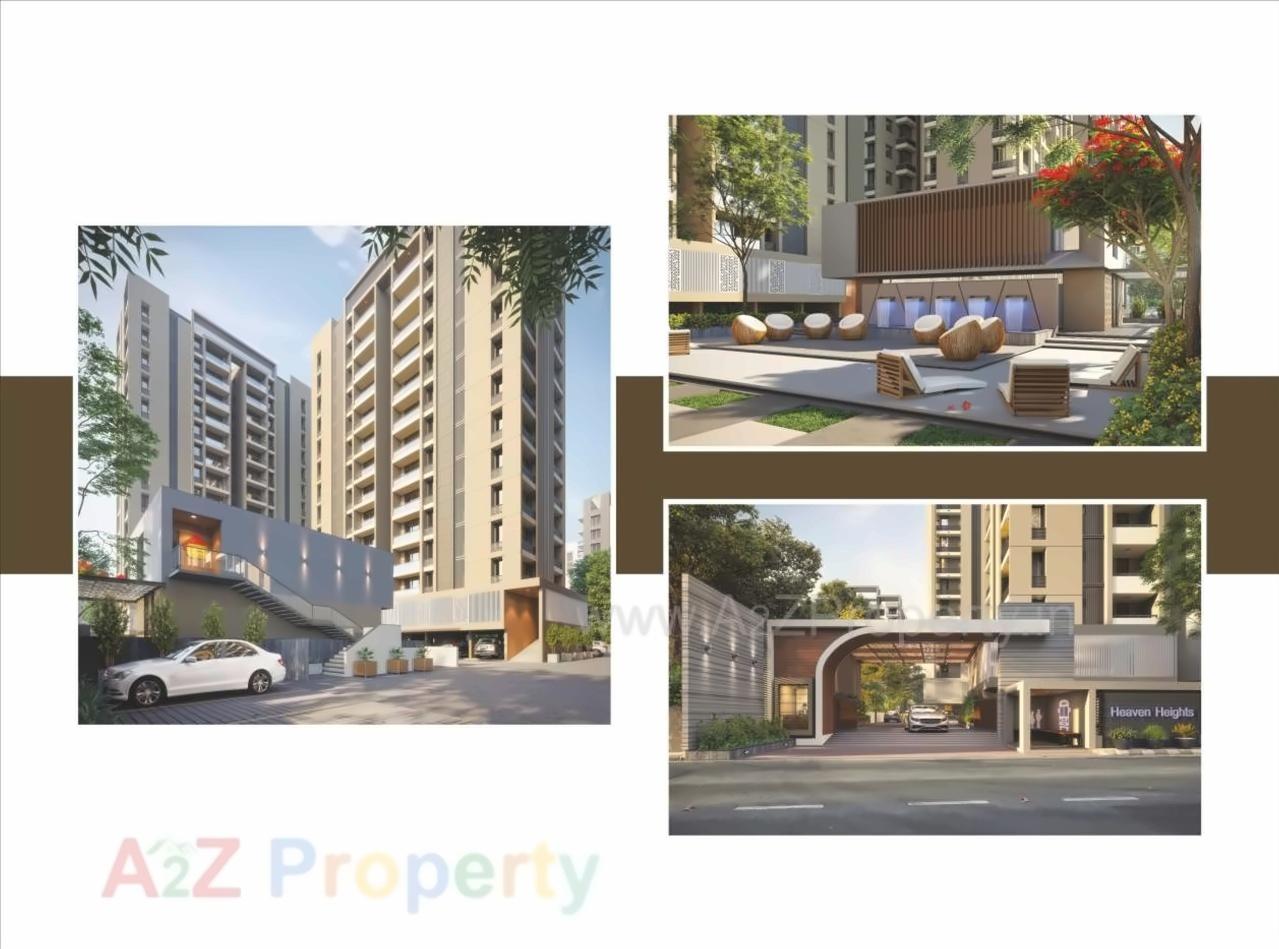 3D Elevation of real estate project Heaven Heights located at Mavdi, Rajkot, Gujarat