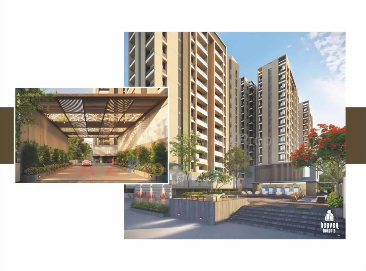 3D Elevation of real estate project Heaven Heights located at Mavdi, Rajkot, Gujarat