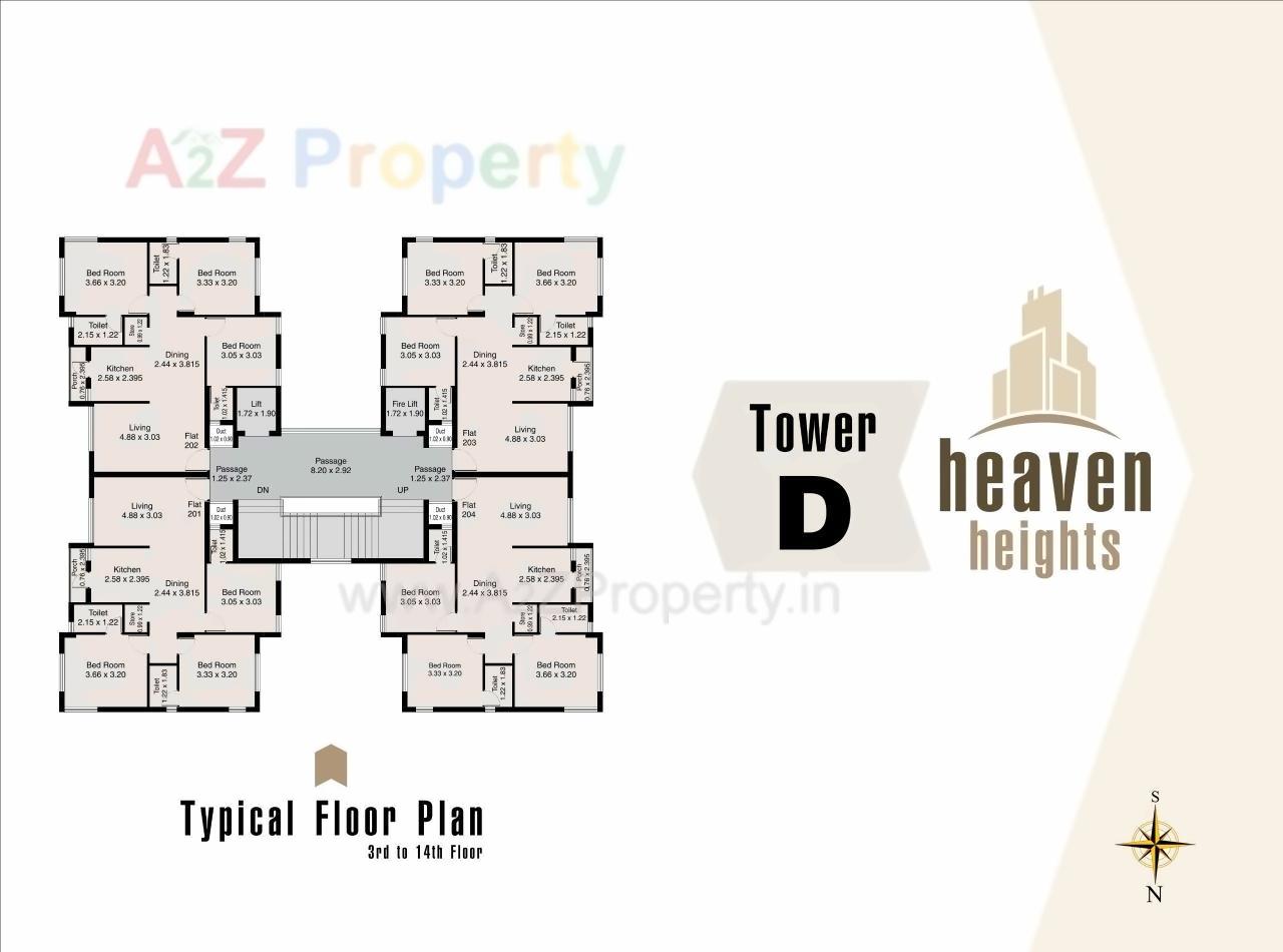 Layout of real estate project Heaven Heights located at Mavdi, Rajkot, Gujarat