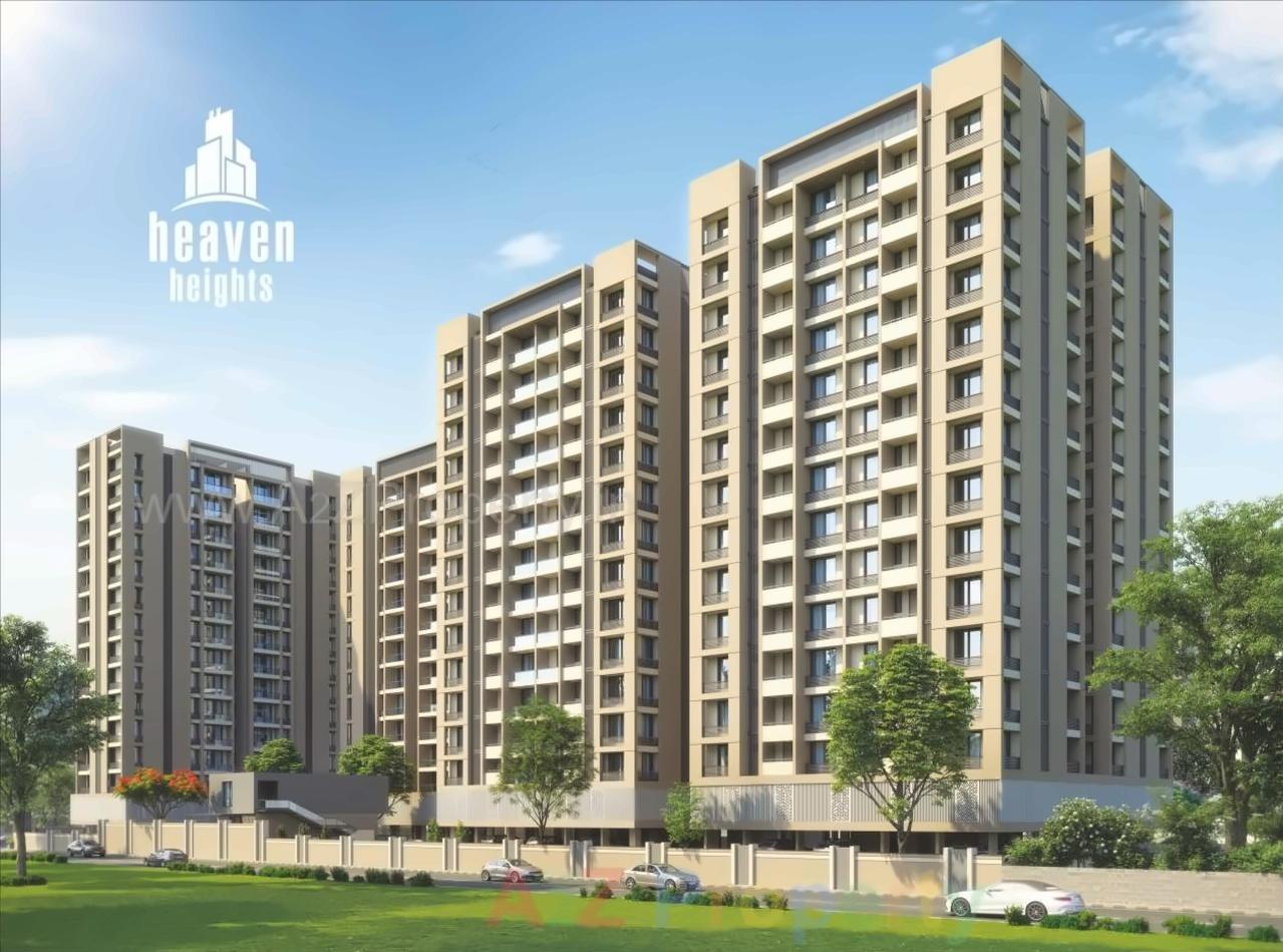 3D Elevation of real estate project Heaven Heights located at Mavdi, Rajkot, Gujarat