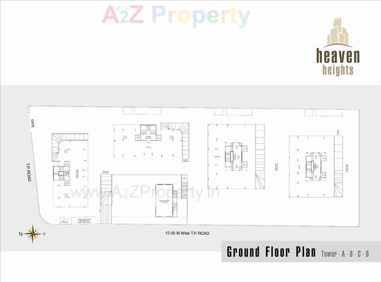 Layout of real estate project Heaven Heights located at Mavdi, Rajkot, Gujarat