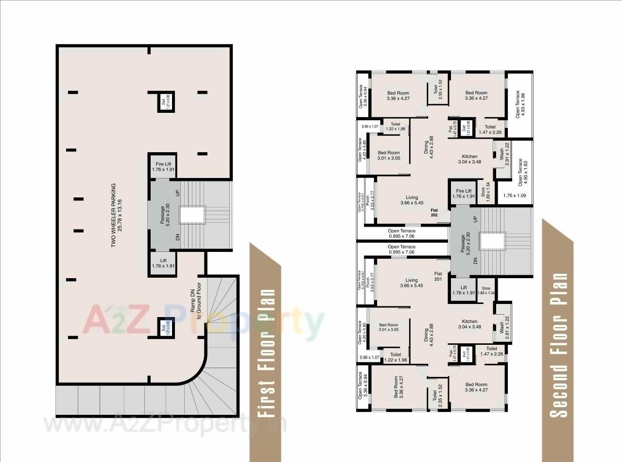 Layout of real estate project Heaven Heights located at Mavdi, Rajkot, Gujarat
