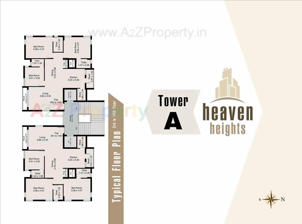 Layout of real estate project Heaven Heights located at Mavdi, Rajkot, Gujarat