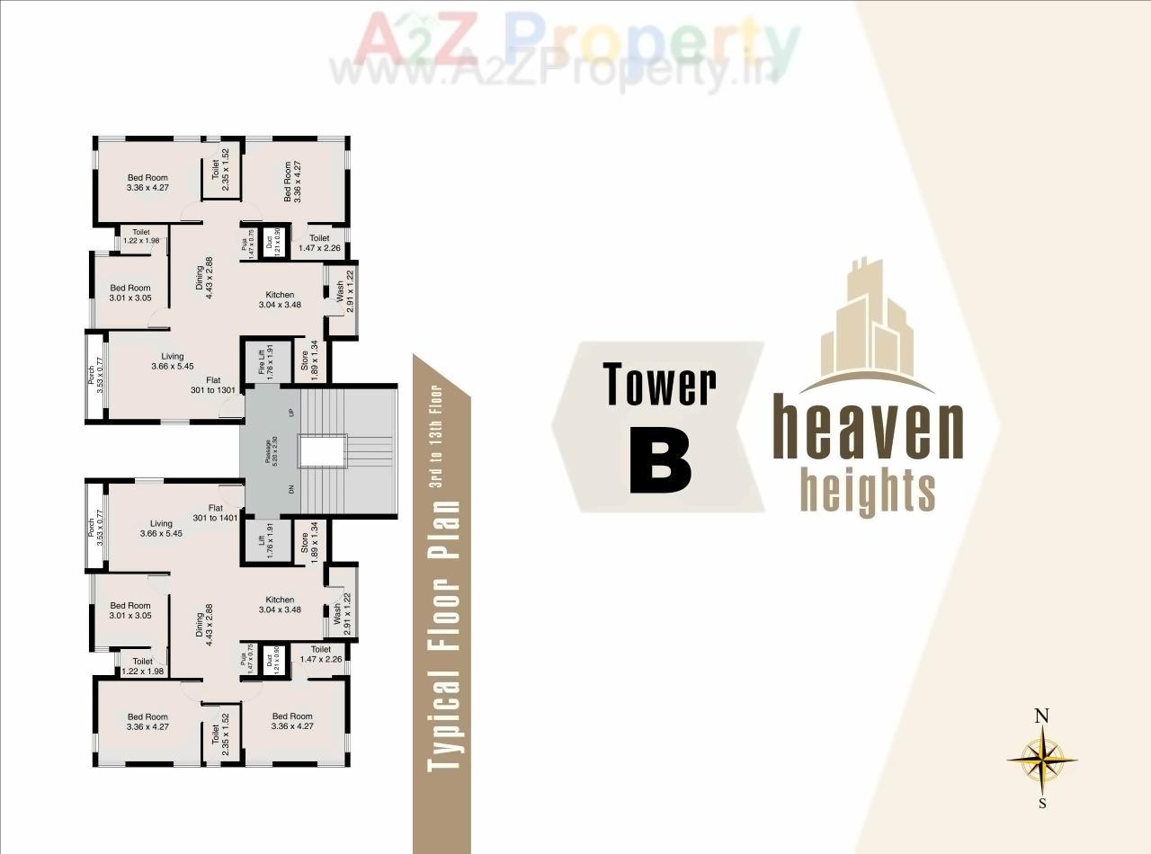 Layout of real estate project Heaven Heights located at Mavdi, Rajkot, Gujarat