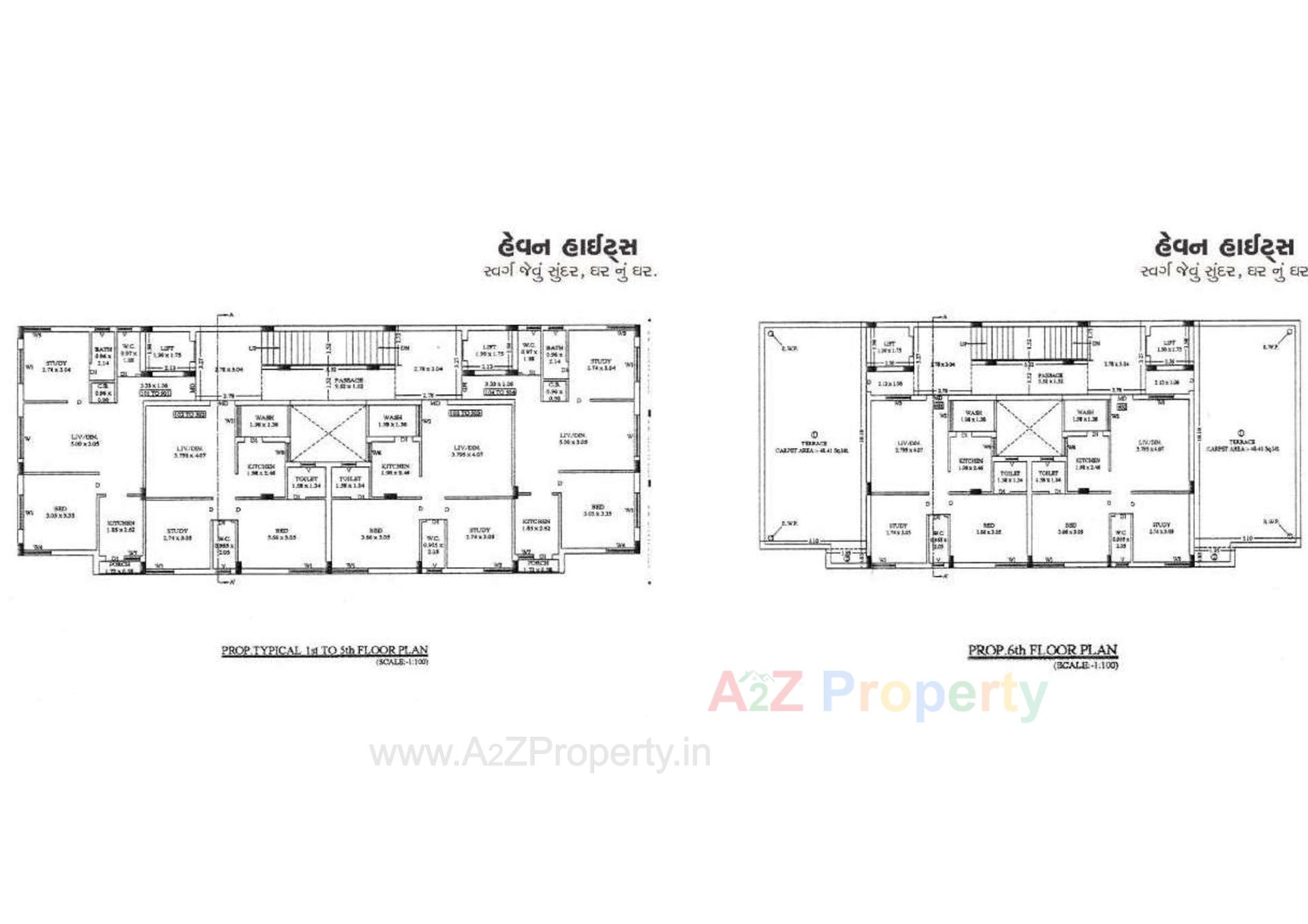 Layout of real estate project Heaven Heights located at Rajkot, Rajkot, Gujarat