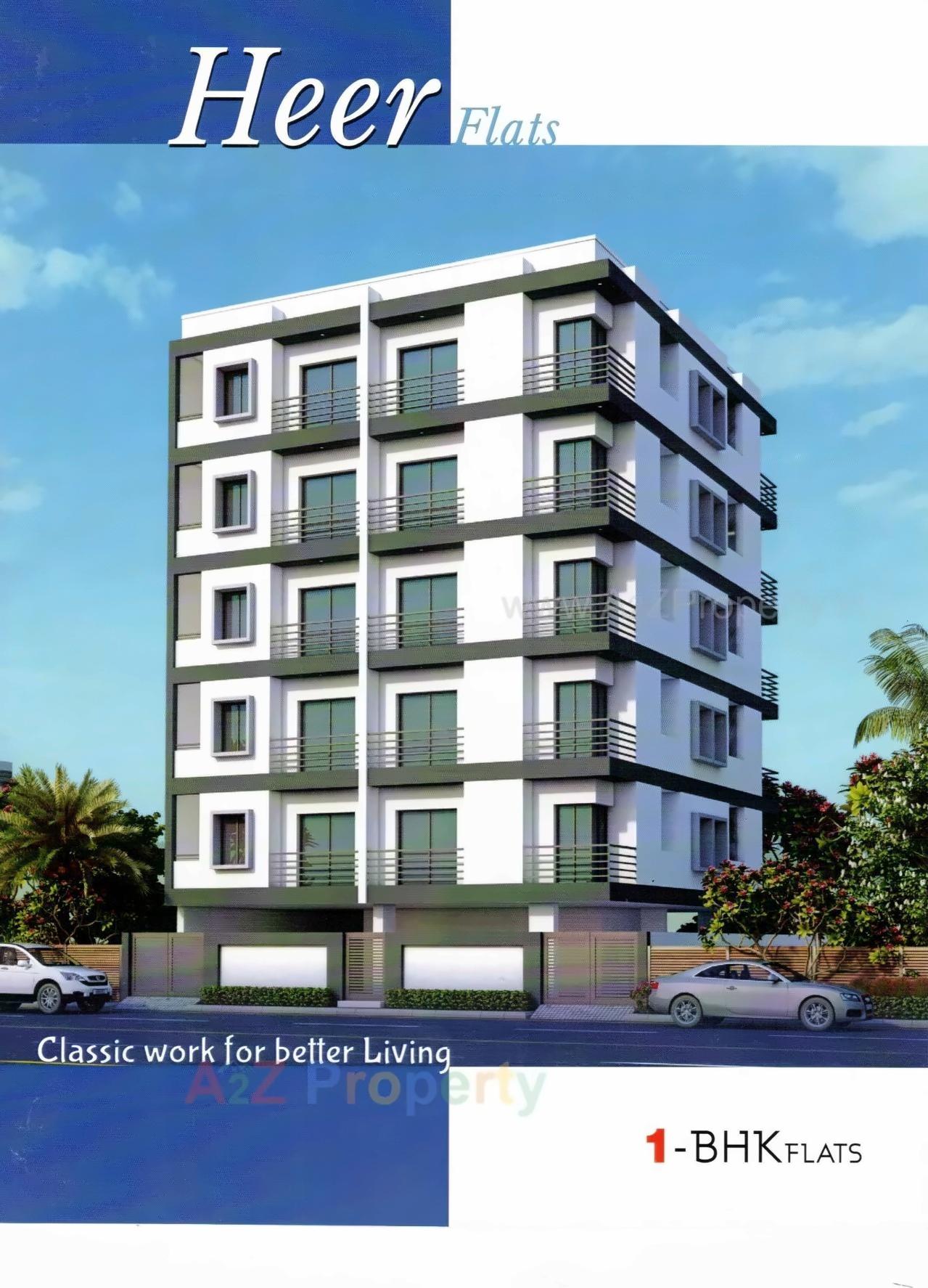 3D Elevation of real estate project Heer Flats located at Rajkot, Rajkot, Gujarat