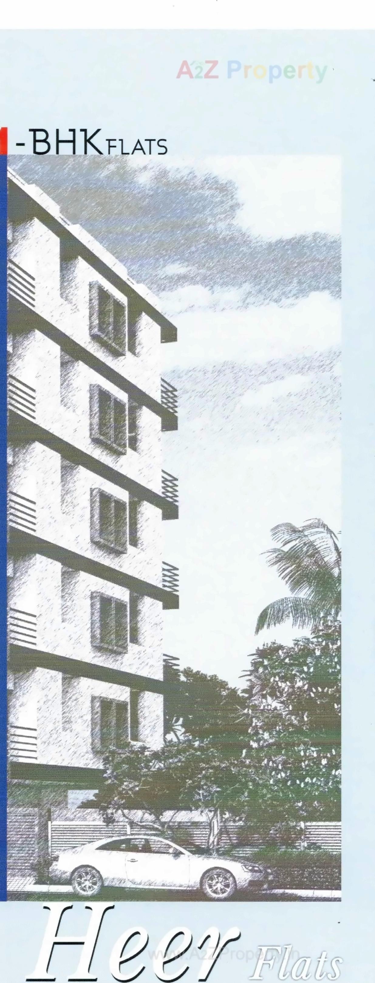 3D Elevation of real estate project Heer Flats located at Rajkot, Rajkot, Gujarat