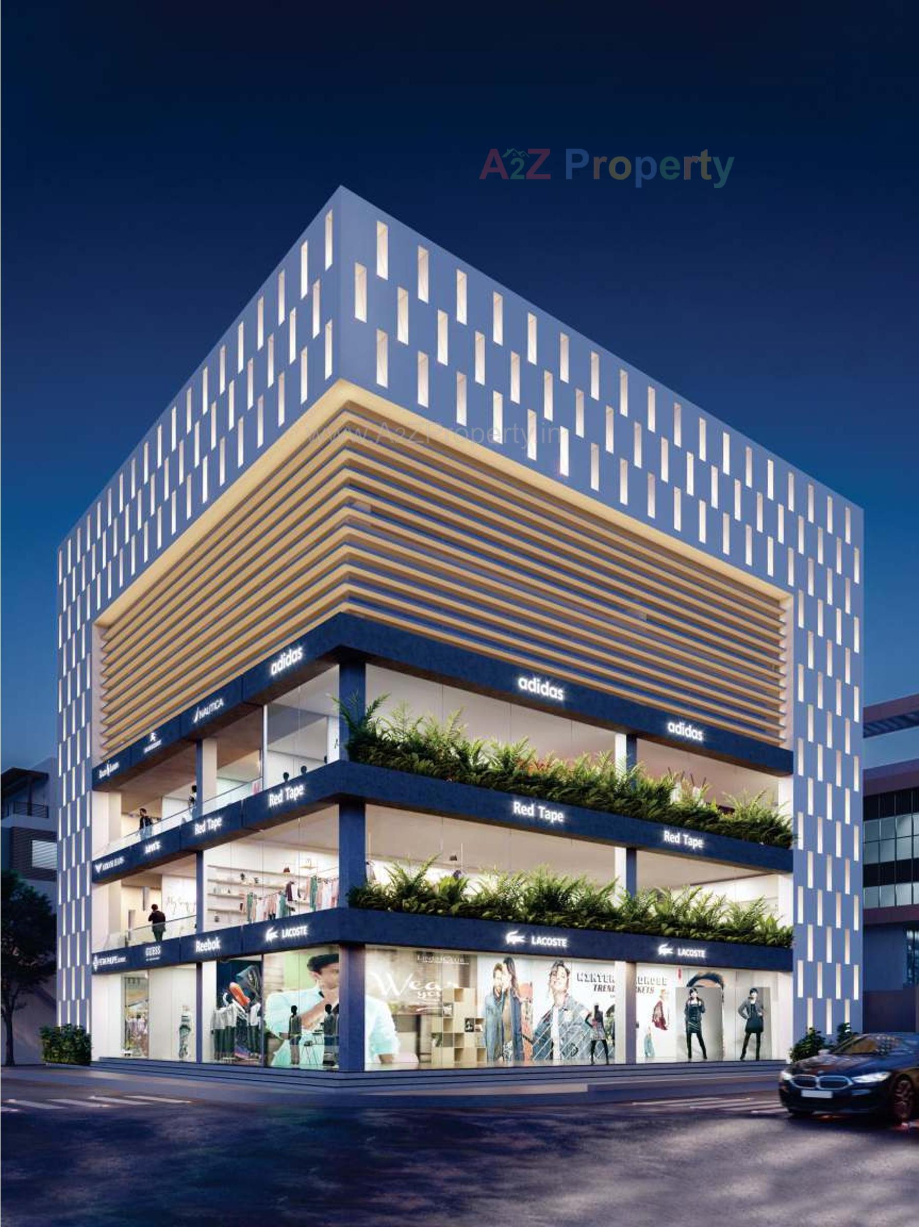 3D Elevation of real estate project Highstreet Business Bay located at Rajkot, Rajkot, Gujarat