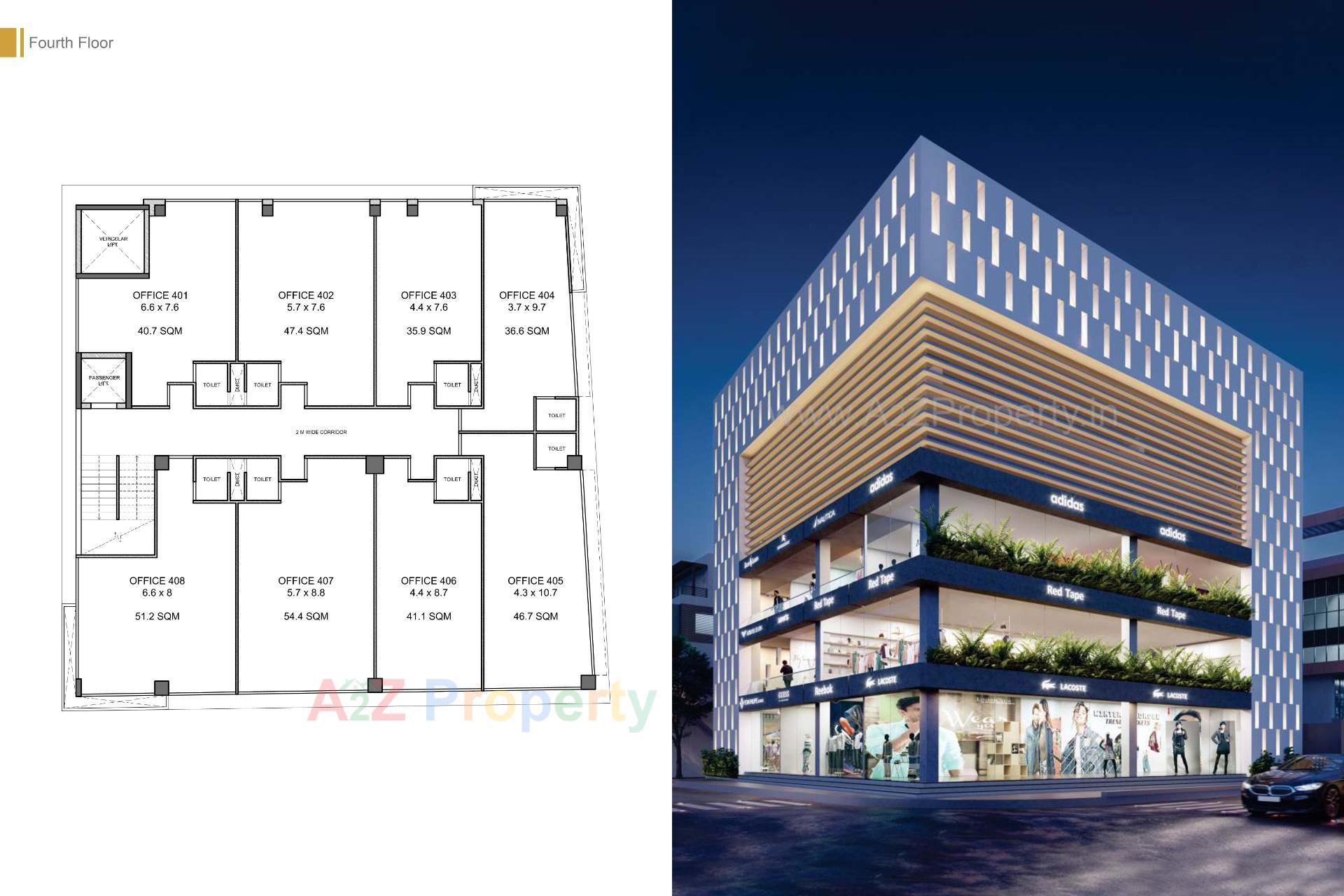Layout of real estate project Highstreet Business Bay located at Rajkot, Rajkot, Gujarat