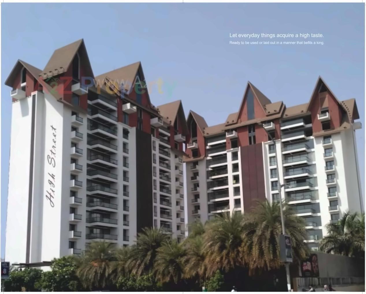 3D Elevation of real estate project Highstreet located at Nana-mava, Rajkot, Gujarat