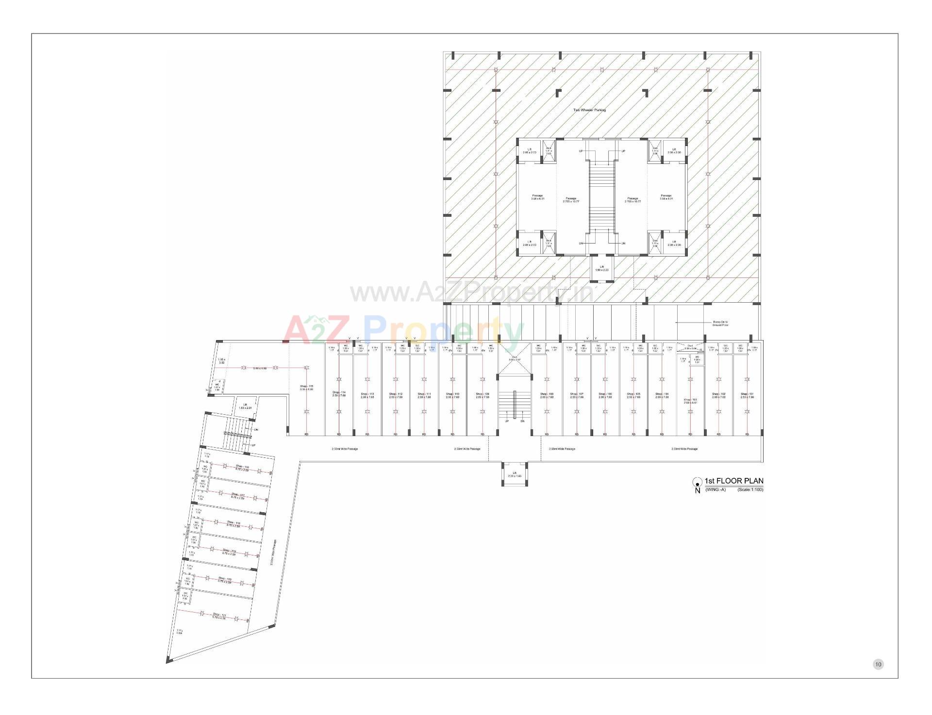 Layout of real estate project Hilton Aristo located at Mavdi, Rajkot, Gujarat