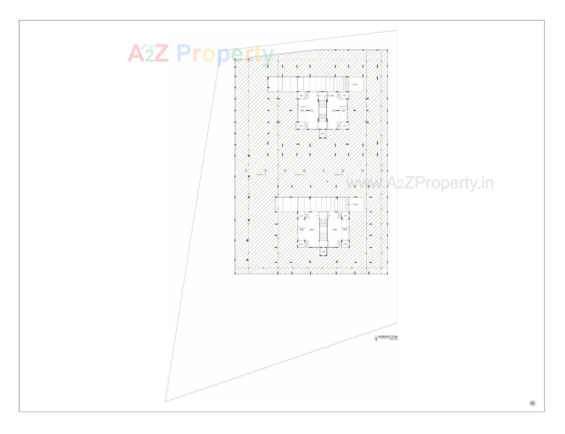 Layout of real estate project Hilton Aristo located at Mavdi, Rajkot, Gujarat