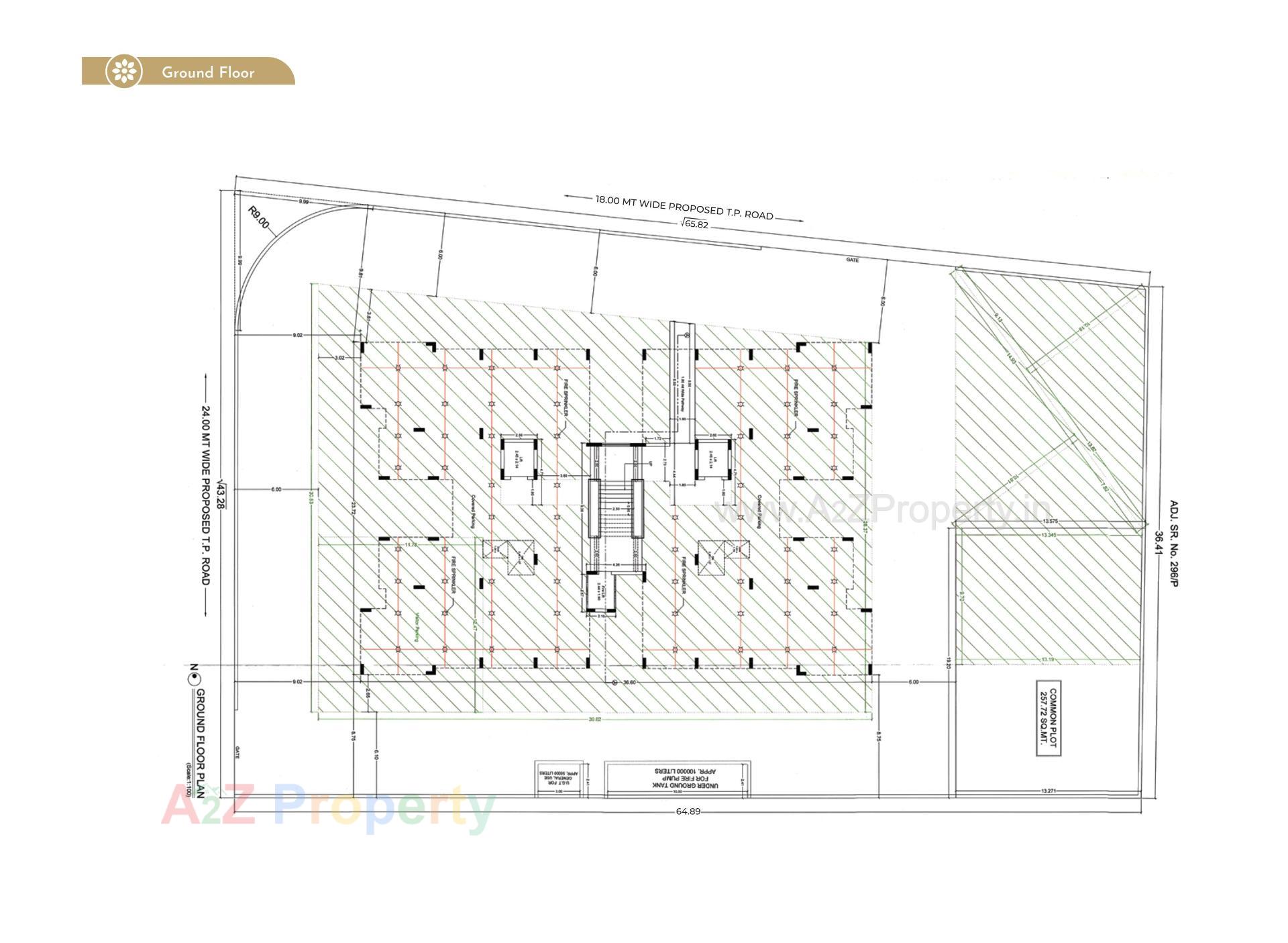 Layout of real estate project Hilton Bellevue located at Mavdi, Rajkot, Gujarat
