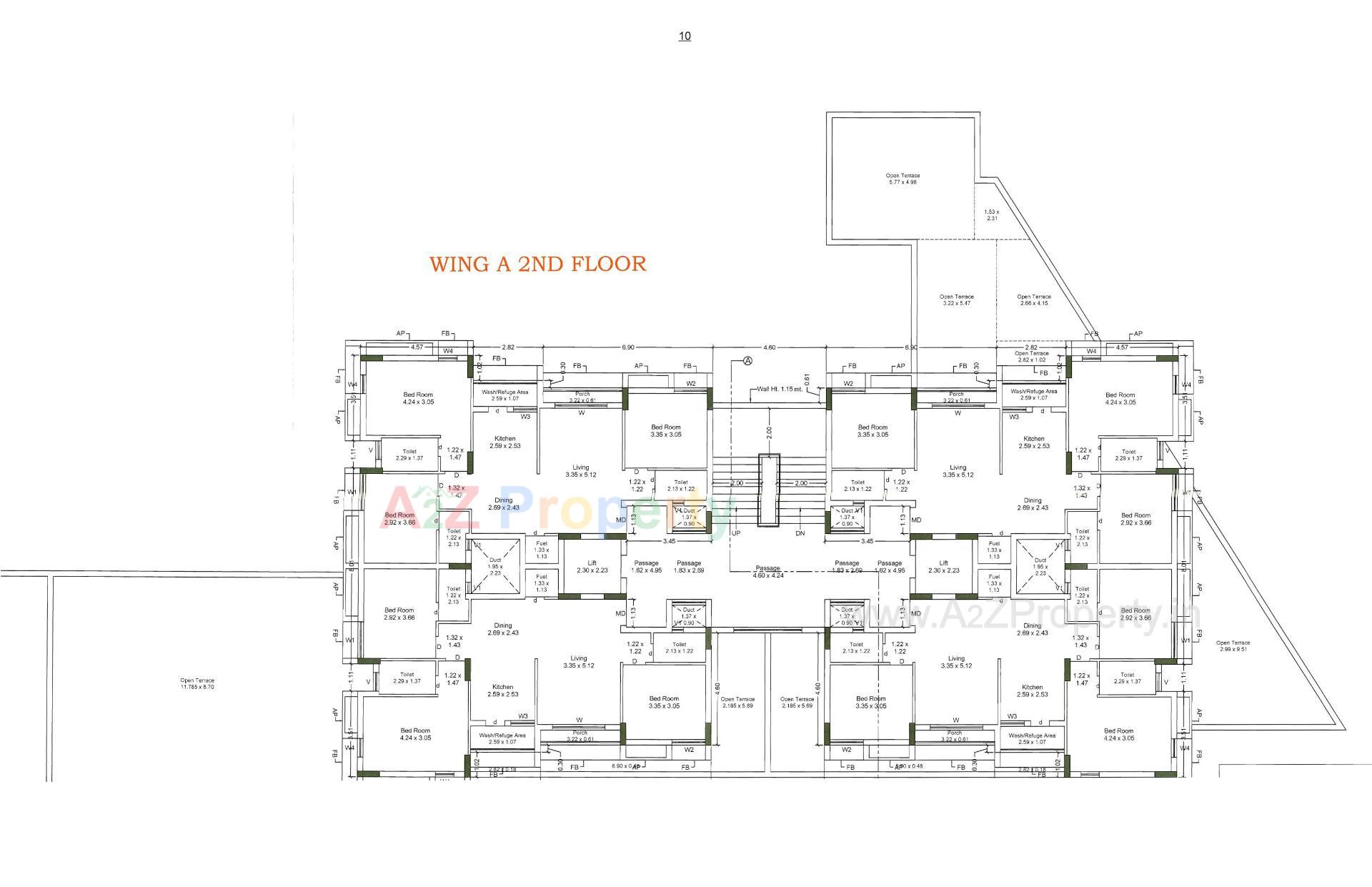 Layout of real estate project Hilton Empire located at Kangashiyali, Rajkot, Gujarat