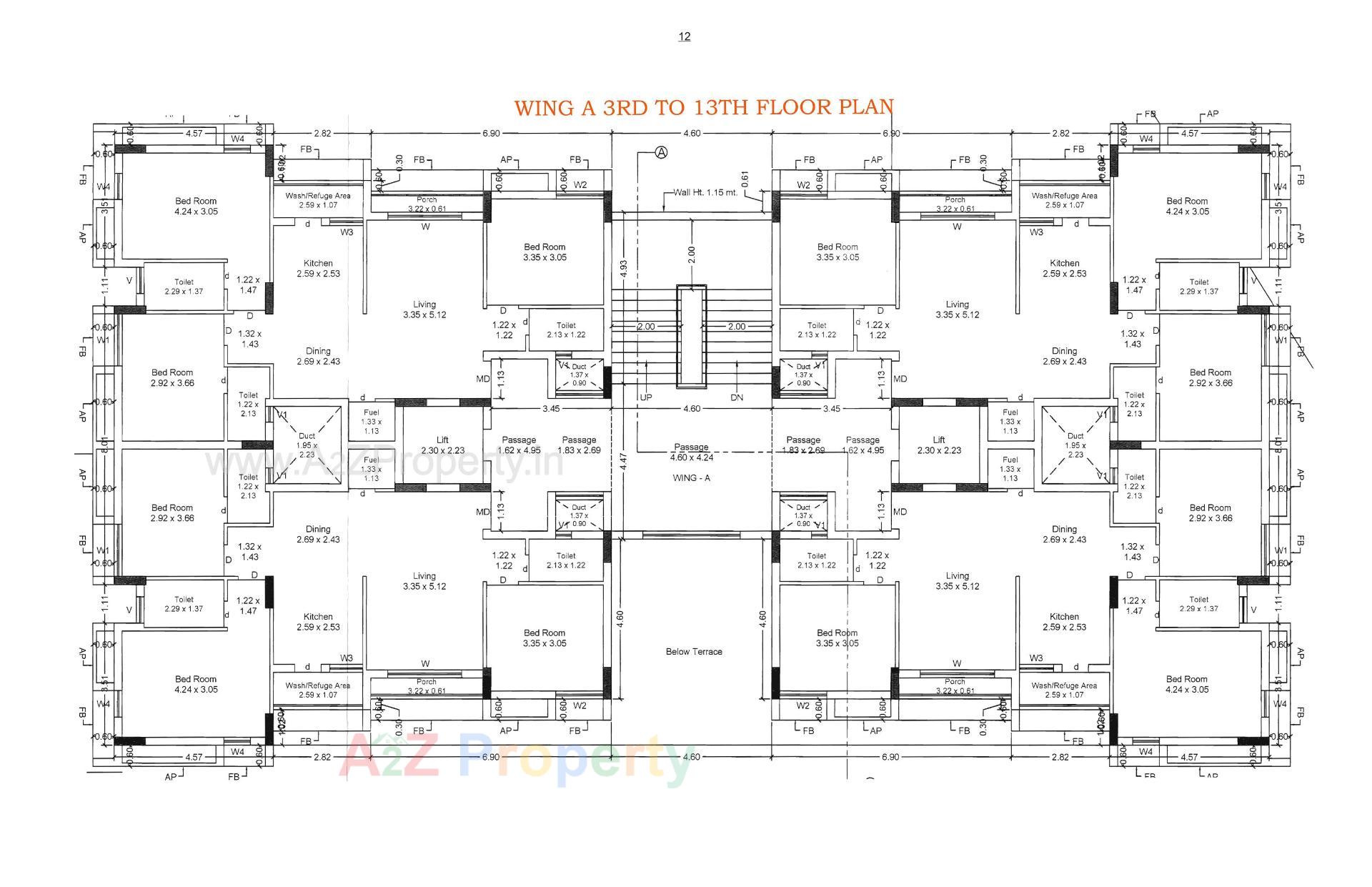 Layout of real estate project Hilton Empire located at Kangashiyali, Rajkot, Gujarat