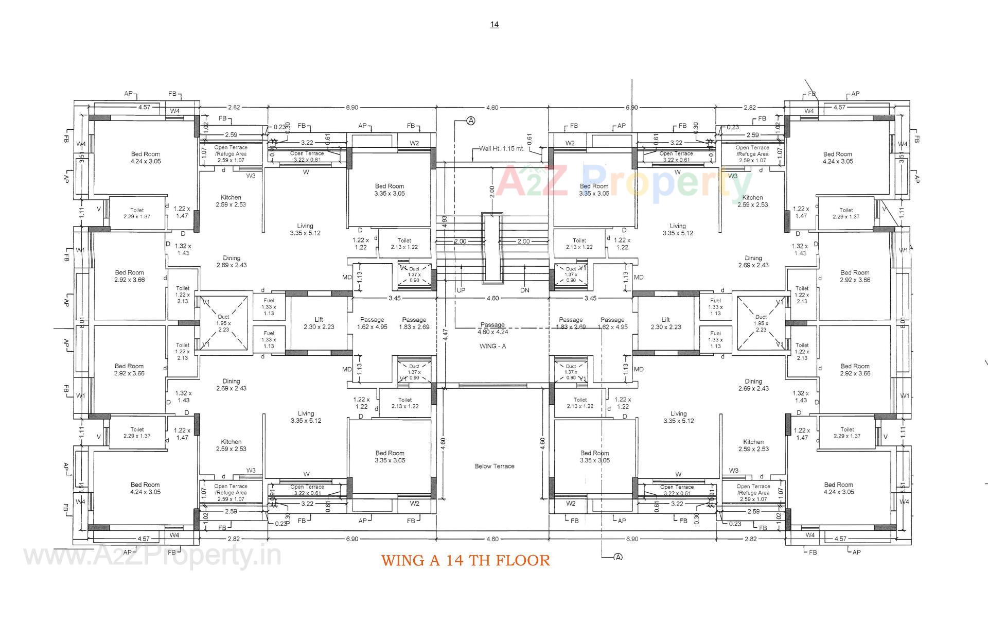 Layout of real estate project Hilton Empire located at Kangashiyali, Rajkot, Gujarat