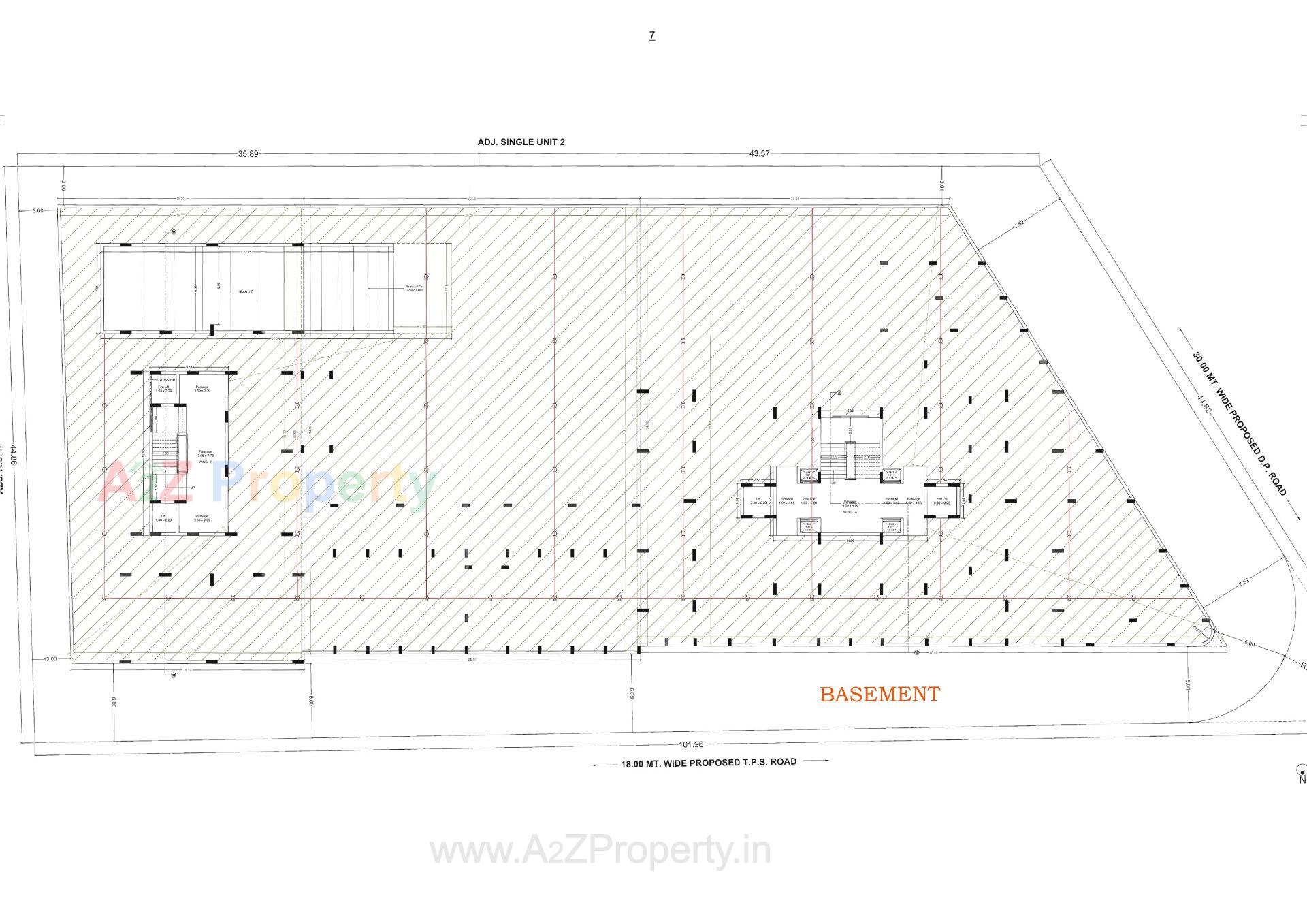 Layout of real estate project Hilton Empire located at Kangashiyali, Rajkot, Gujarat