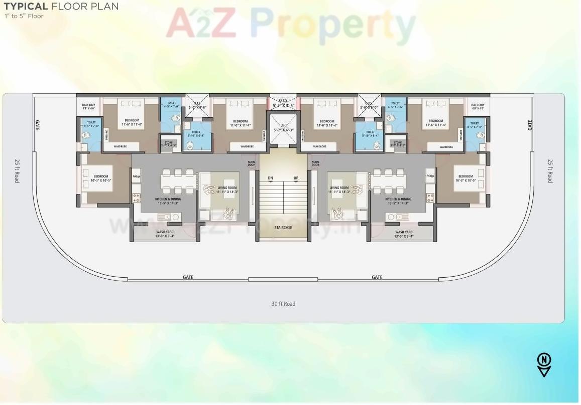 Layout of real estate project Icon Elegance located at Rajkot, Rajkot, Gujarat