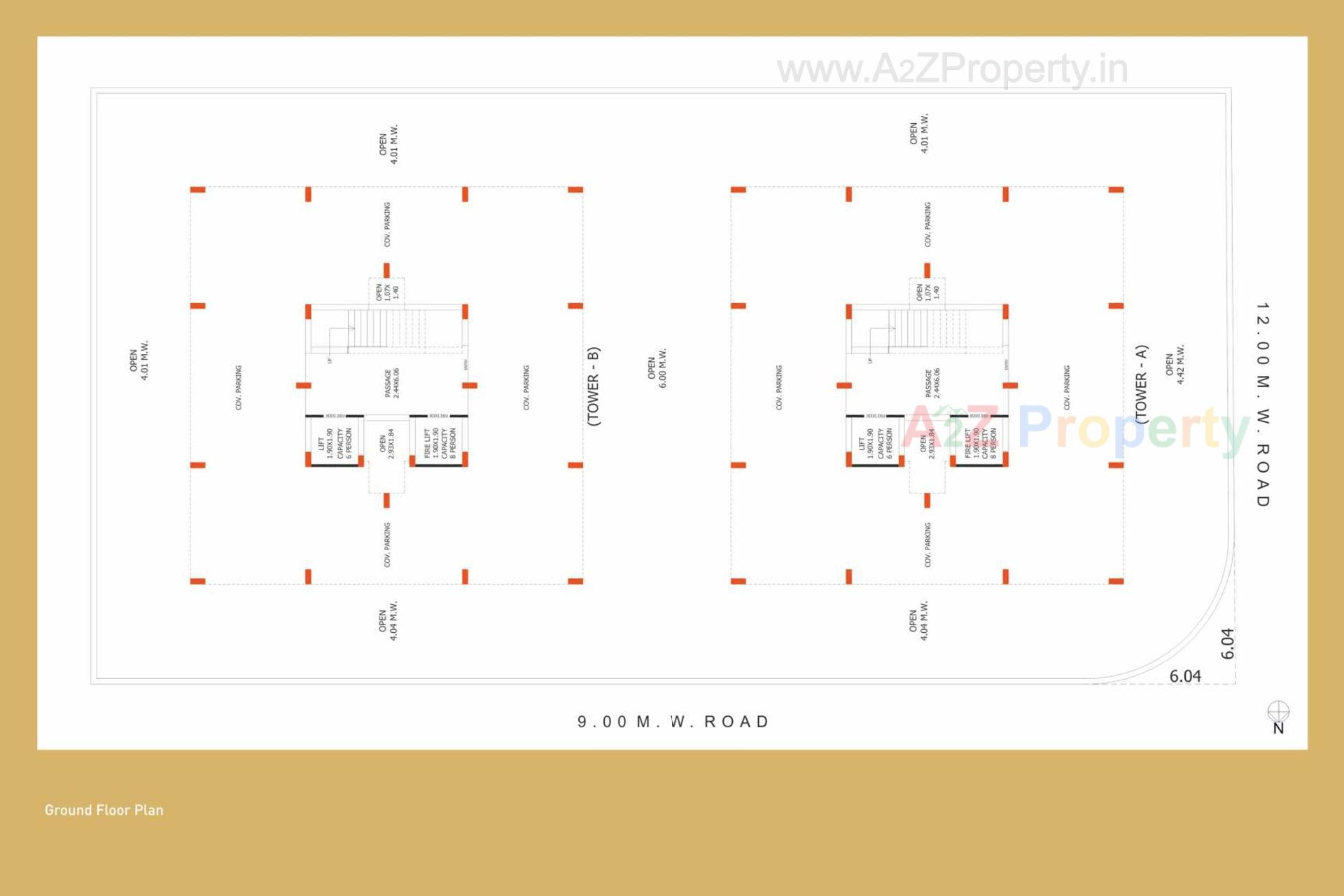 Layout of real estate project Icon Gold located at Rajkot, Rajkot, Gujarat
