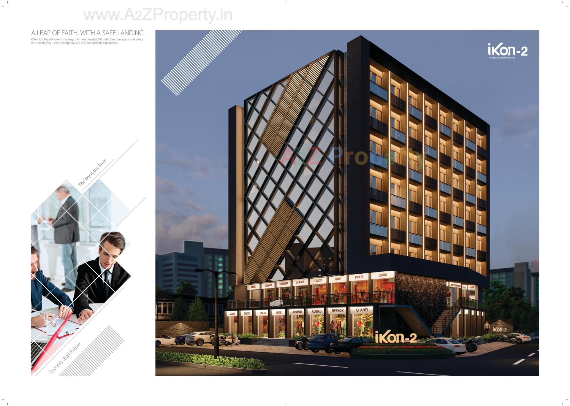 3D Elevation of real estate project Ikon located at Raiya, Rajkot, Gujarat