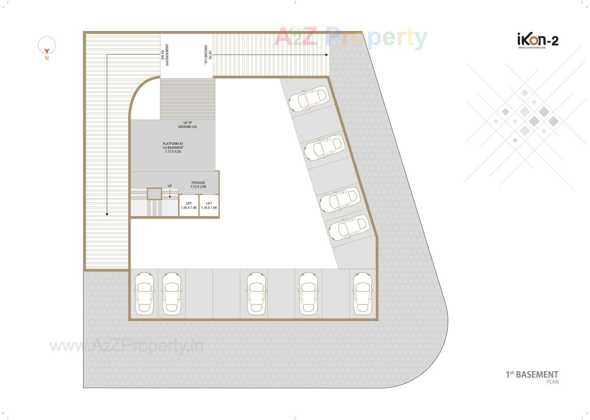 Layout of real estate project Ikon located at Raiya, Rajkot, Gujarat