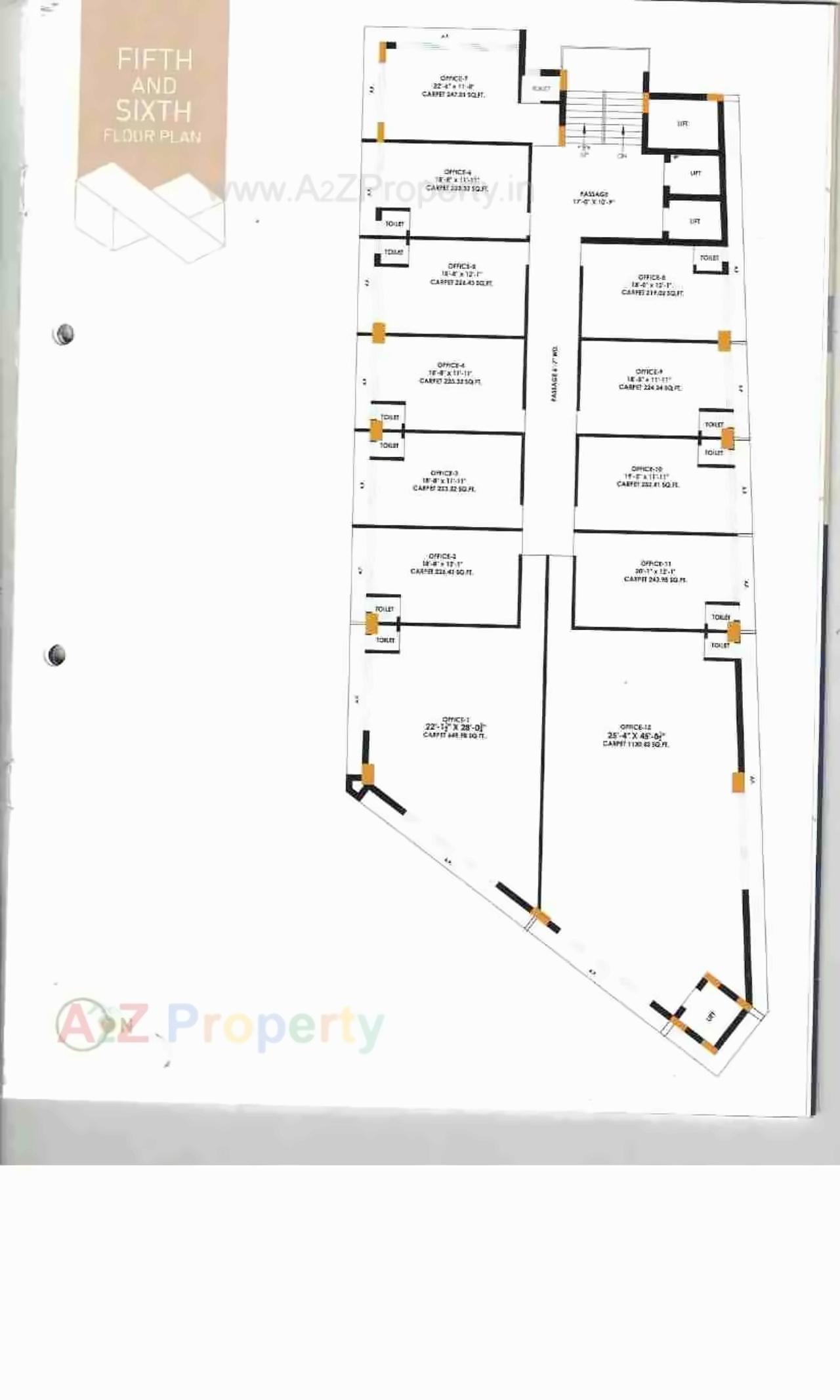 Layout of real estate project Infinity located at Madhapar, Rajkot, Gujarat