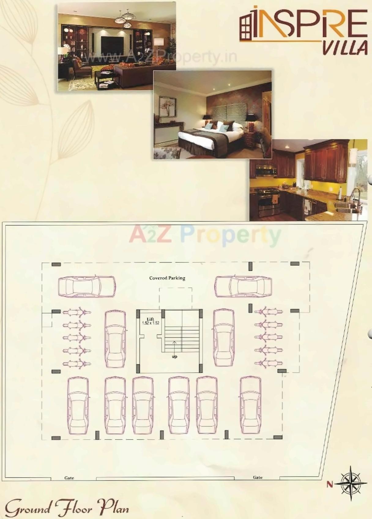Layout of real estate project Inspire Villa located at Mavdi, Rajkot, Gujarat
