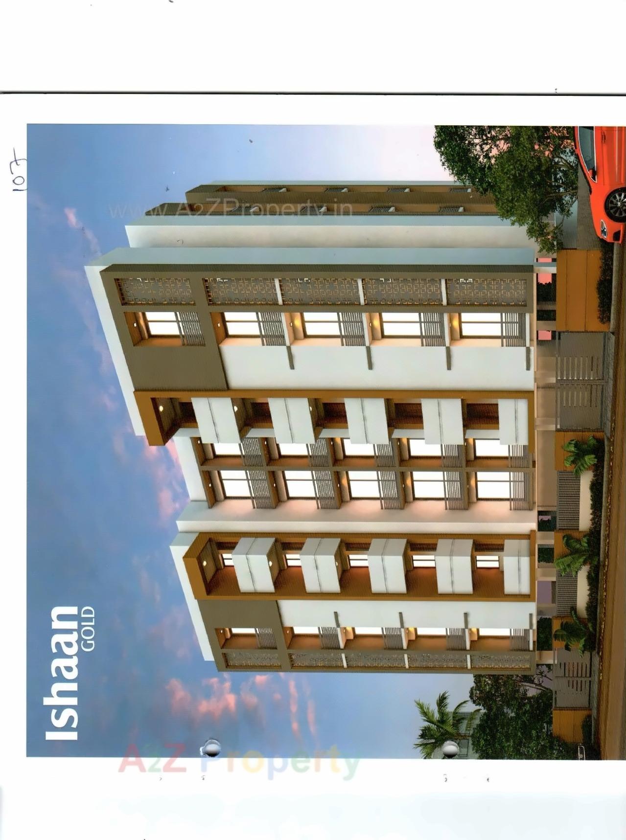 3D Elevation of real estate project Ishaan Gold located at Rajkot, Rajkot, Gujarat