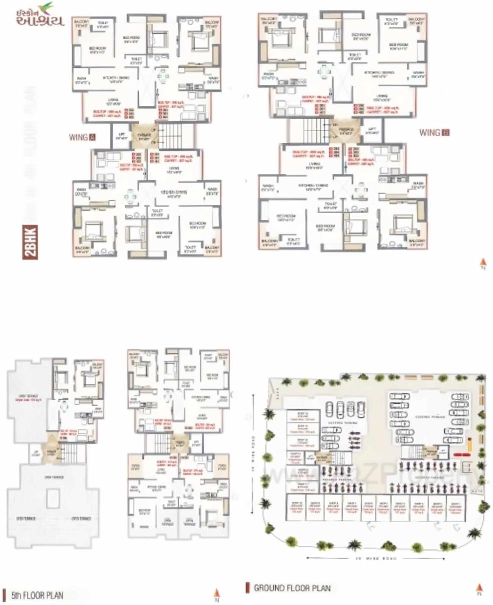 Layout of real estate project Iskcon Aashray located at Rajkot, Rajkot, Gujarat