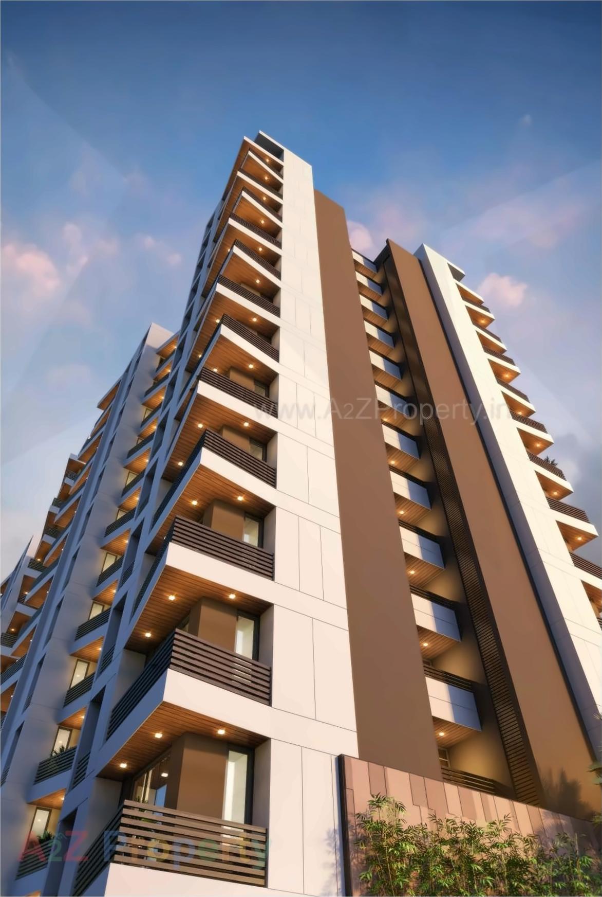 3D Elevation of real estate project Iskcon Ambito located at Mavdi, Rajkot, Gujarat
