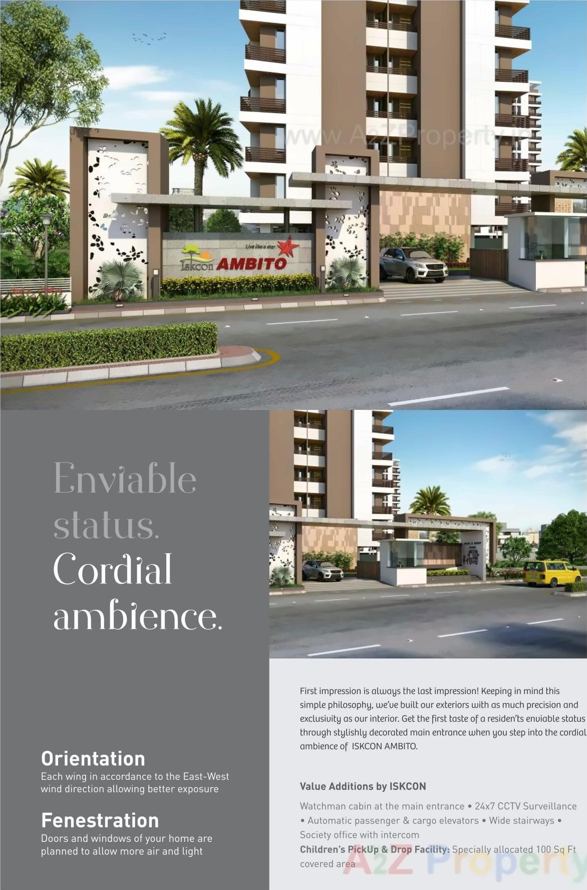 3D Elevation of real estate project Iskcon Ambito located at Mavdi, Rajkot, Gujarat