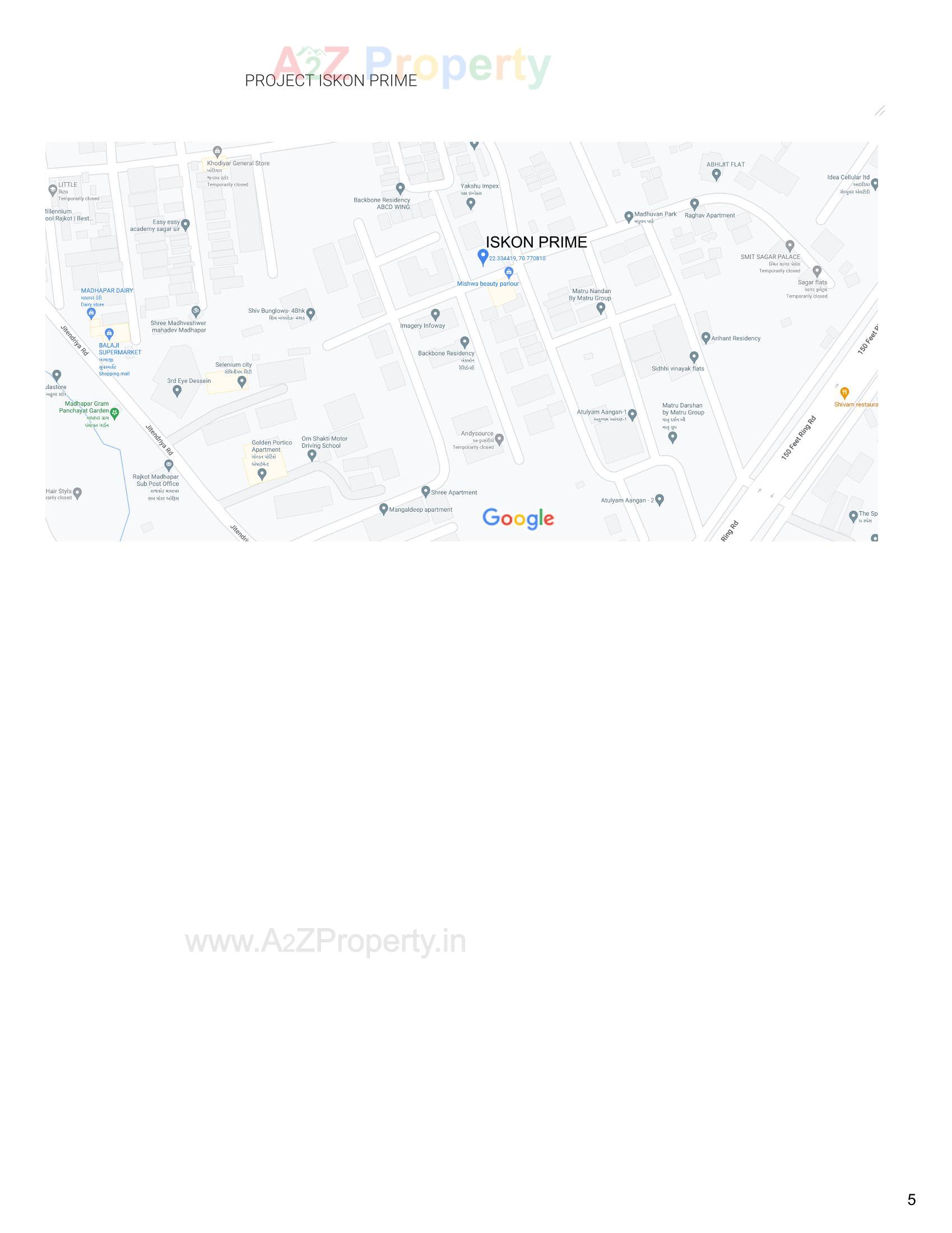  of real estate project Iskon Prime located at Madhapar, Rajkot, Gujarat