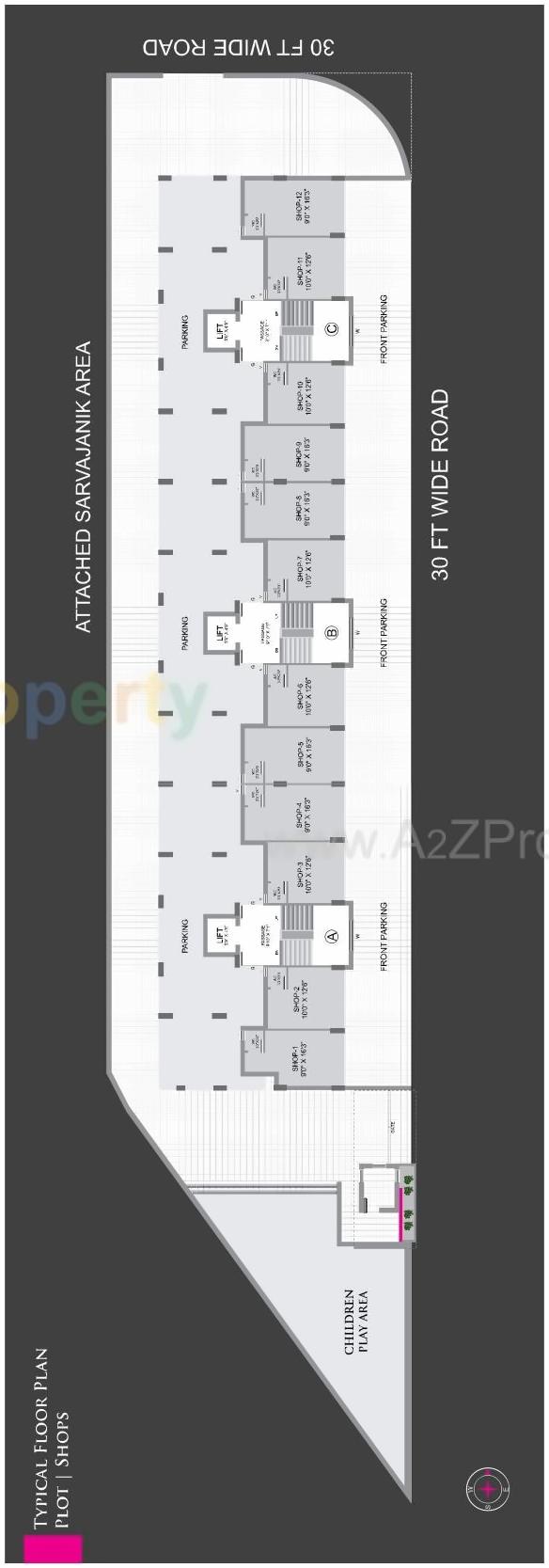 Layout of real estate project Janki Elegance located at Madhapar, Rajkot, Gujarat