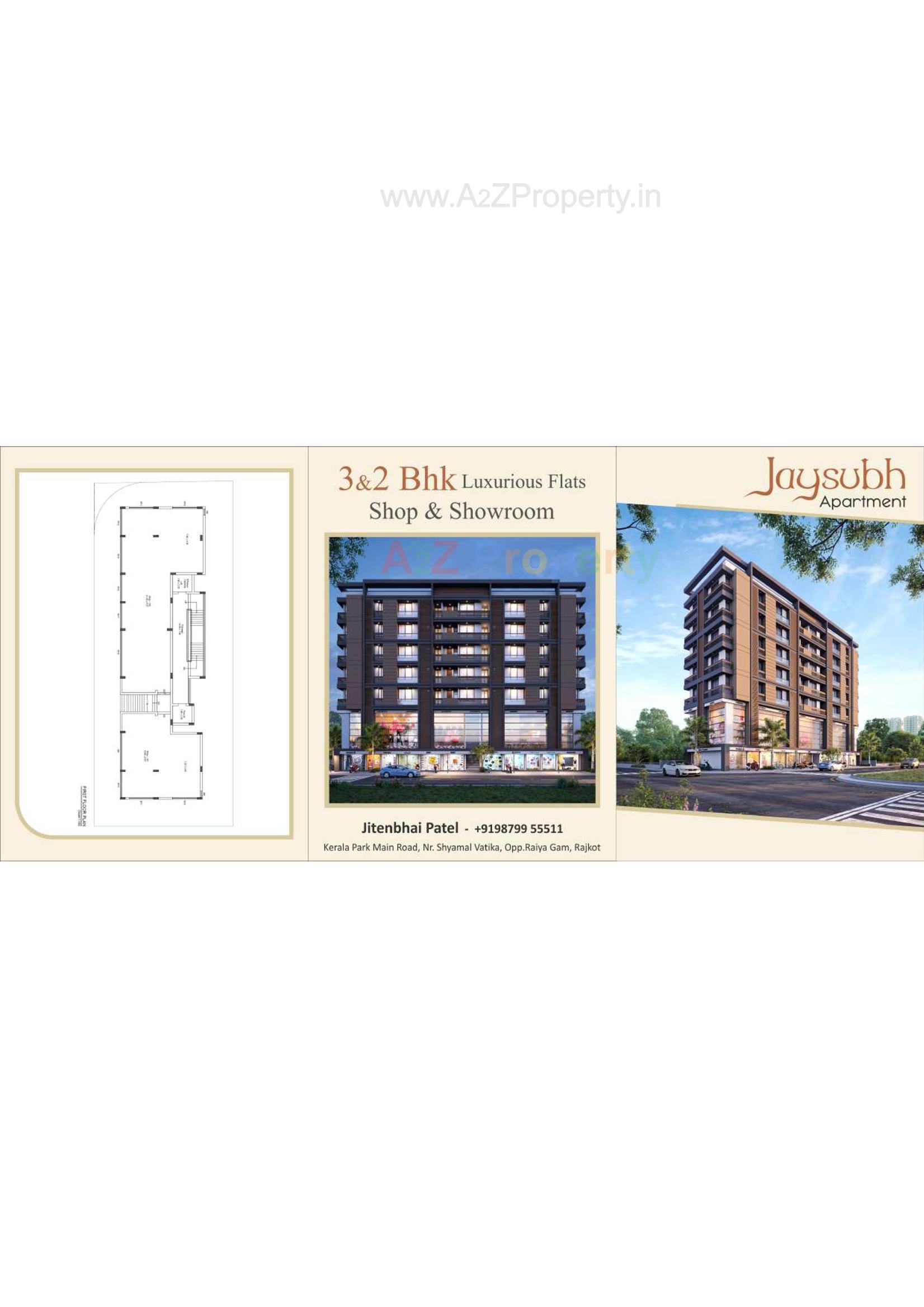Layout of real estate project Jay Subh located at Raiya, Rajkot, Gujarat