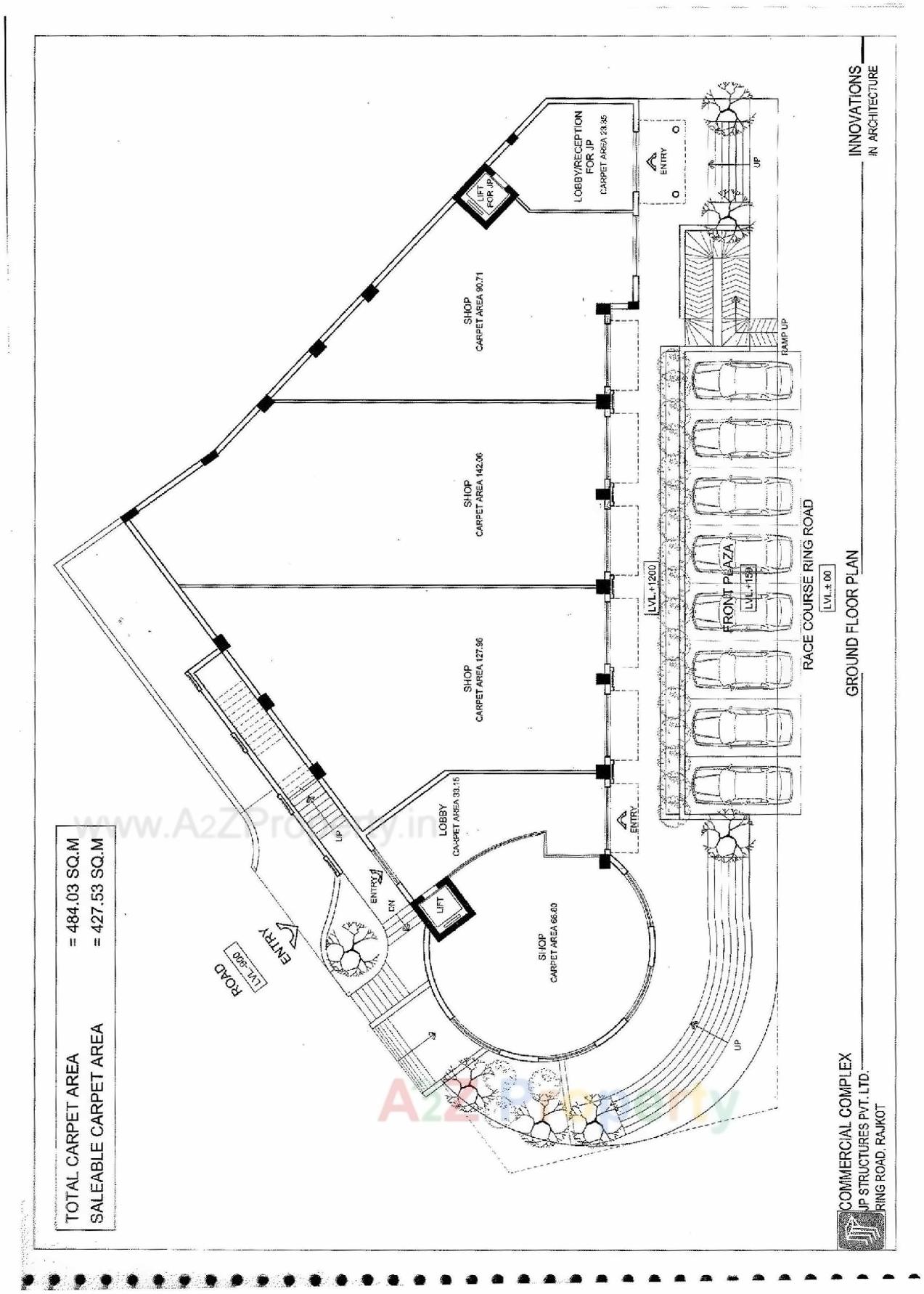 Layout of real estate project Jp Sapphire located at Rajkot, Rajkot, Gujarat