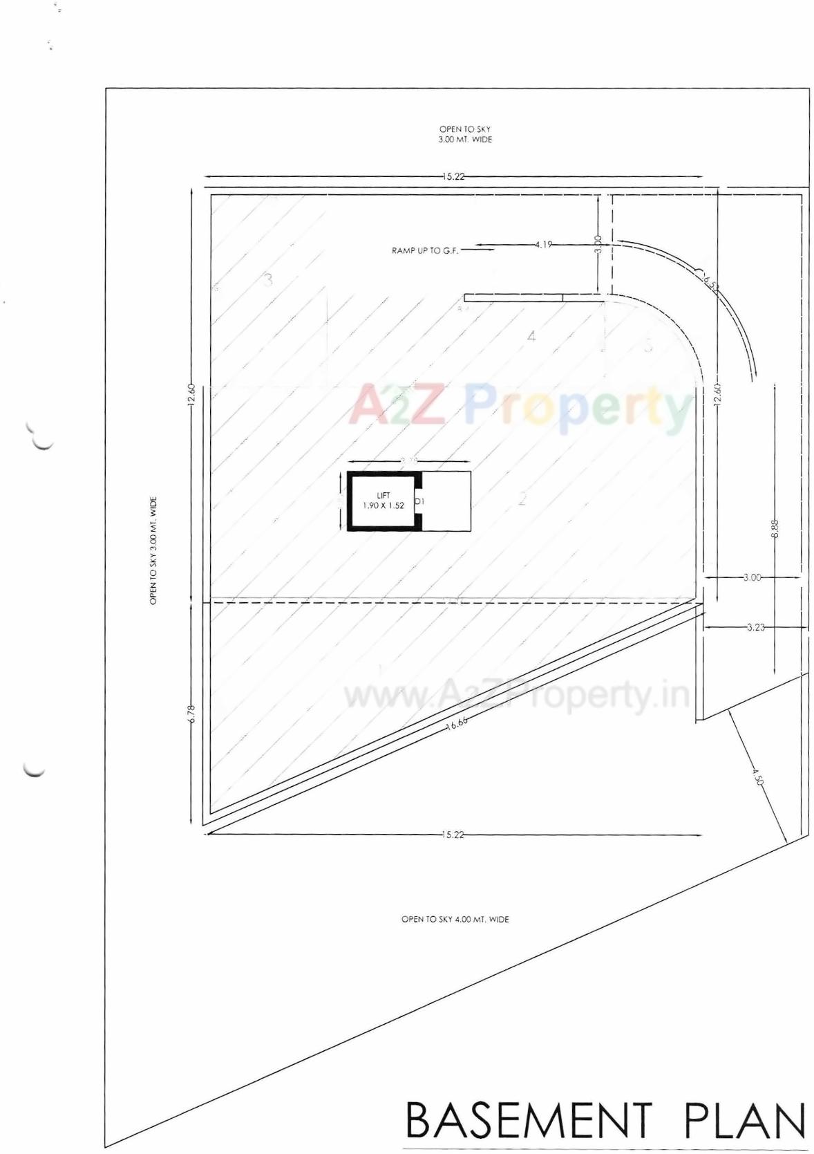 Layout of real estate project Kalash located at Mavdi, Rajkot, Gujarat
