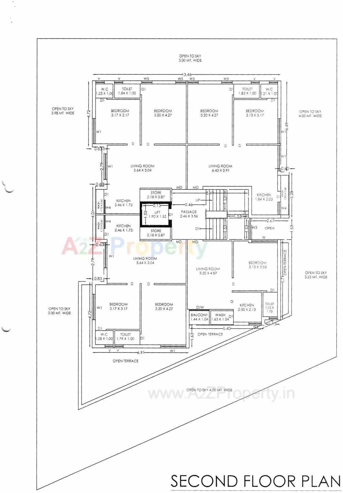 Layout of real estate project Kalash located at Mavdi, Rajkot, Gujarat