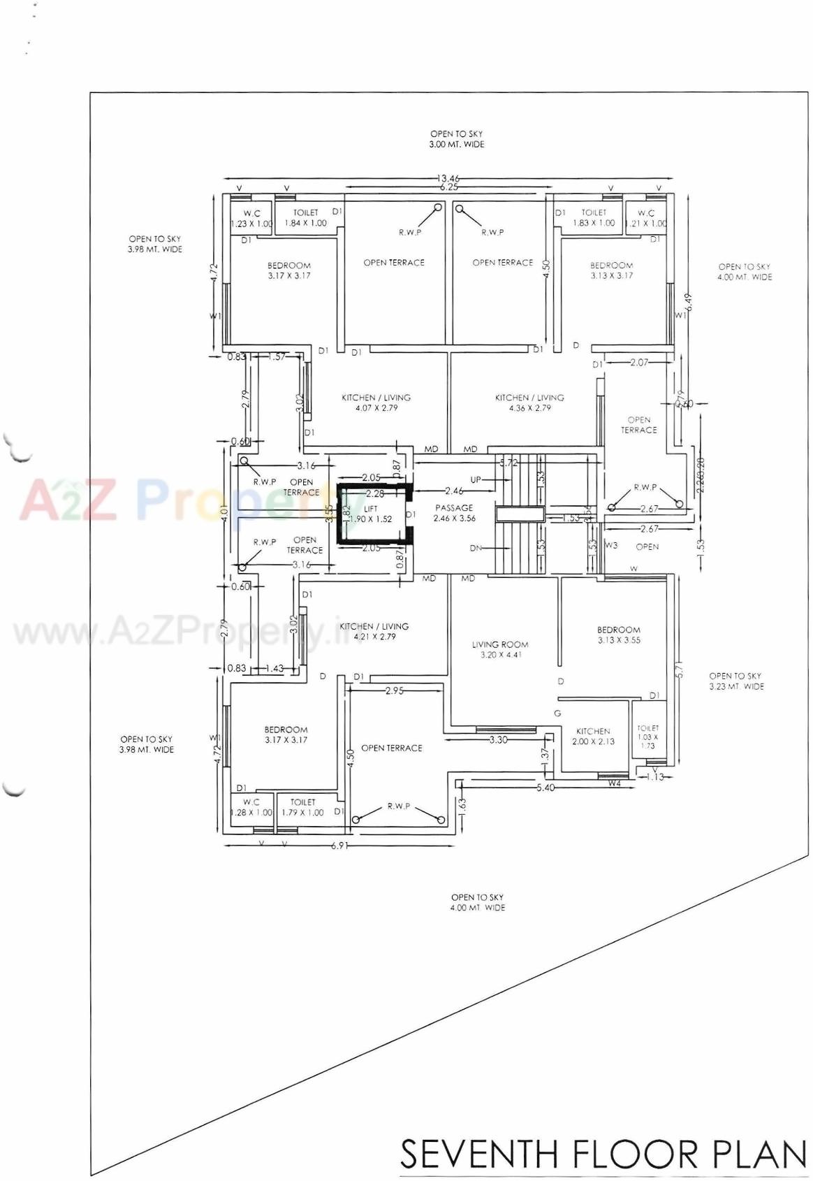 Layout of real estate project Kalash located at Mavdi, Rajkot, Gujarat
