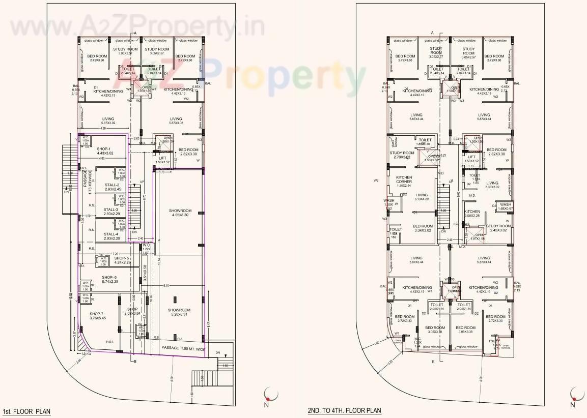 Layout of real estate project Kalash located at Mavdi, Rajkot, Gujarat