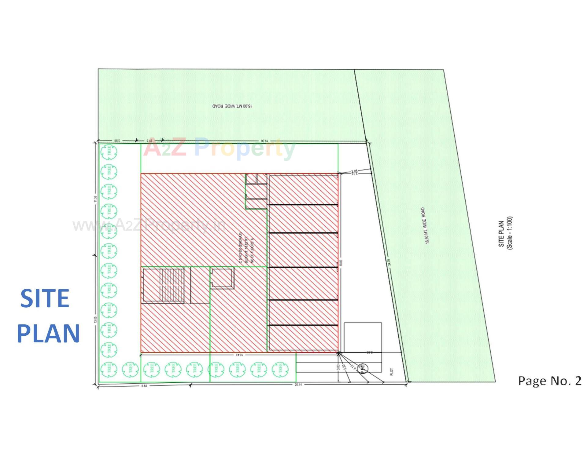 Layout of real estate project Kalpvruksh located at Dhoraji, Rajkot, Gujarat