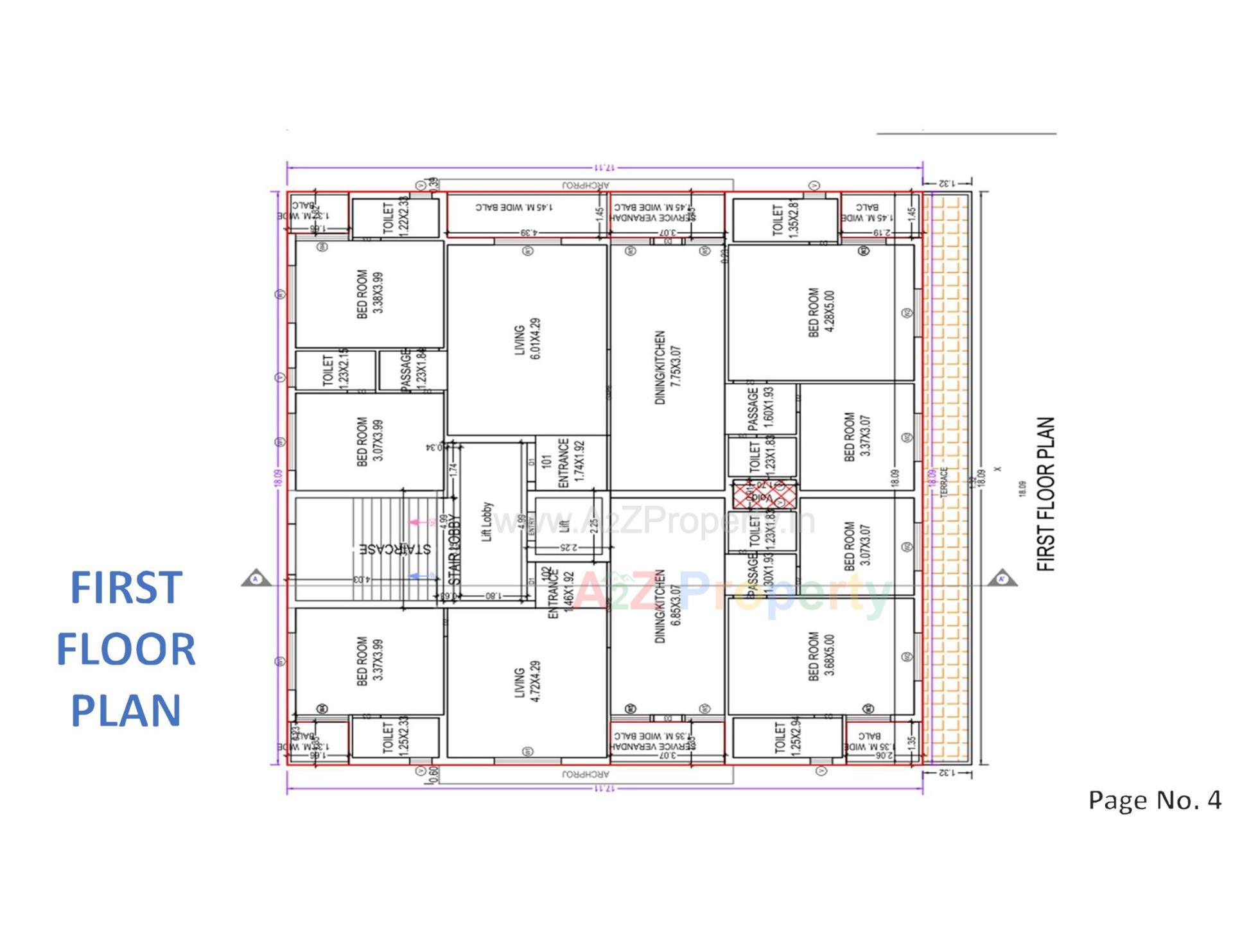 Layout of real estate project Kalpvruksh located at Dhoraji, Rajkot, Gujarat