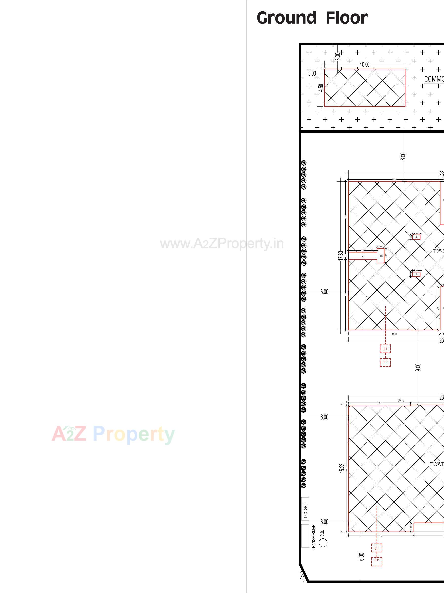 Layout of real estate project Karma Skylife located at Rajkot, Rajkot, Gujarat