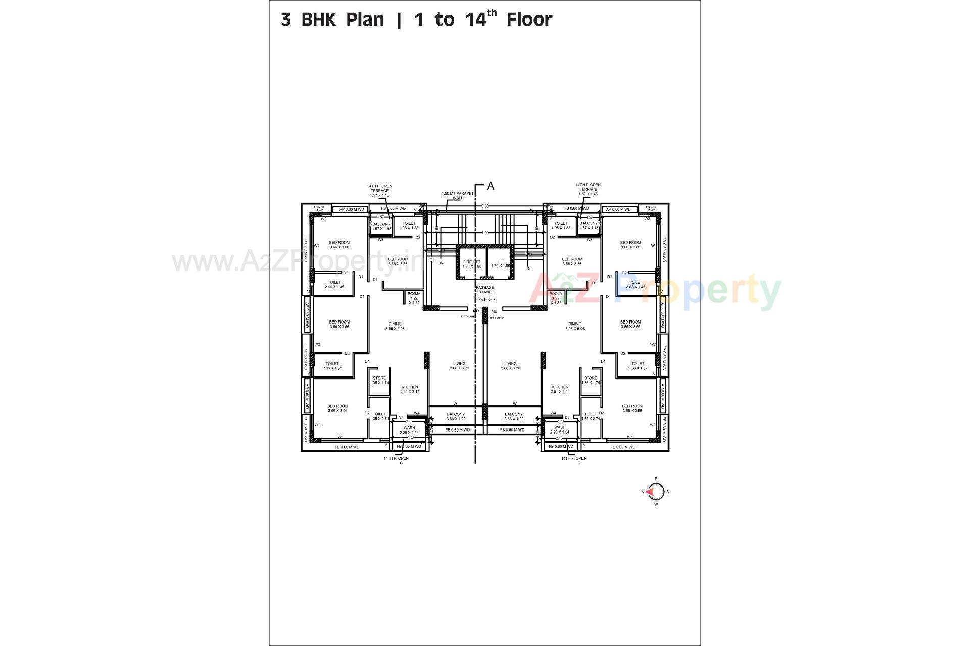 Layout of real estate project Karma Skylife located at Rajkot, Rajkot, Gujarat