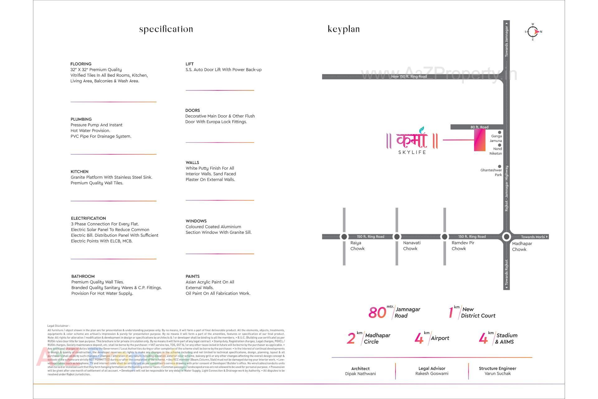 of real estate project Karma Skylife located at Rajkot, Rajkot, Gujarat
